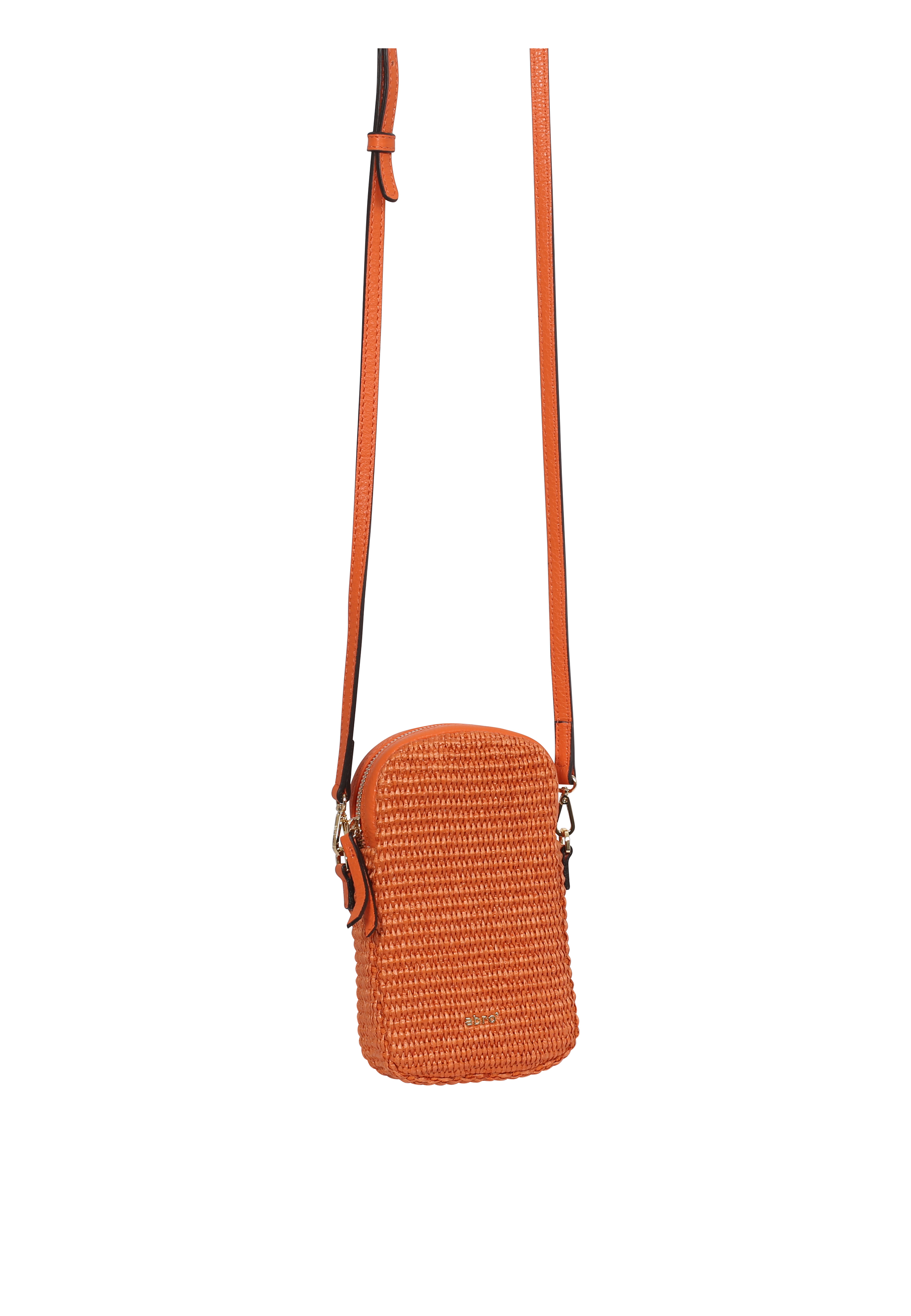 Cross body phone KIRA M Raffia