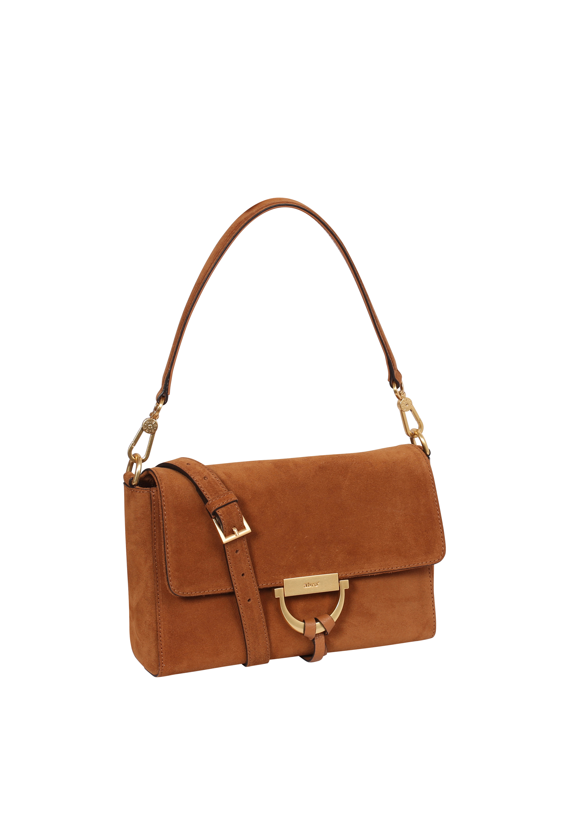 Schultertasche TEMI Leder Suede