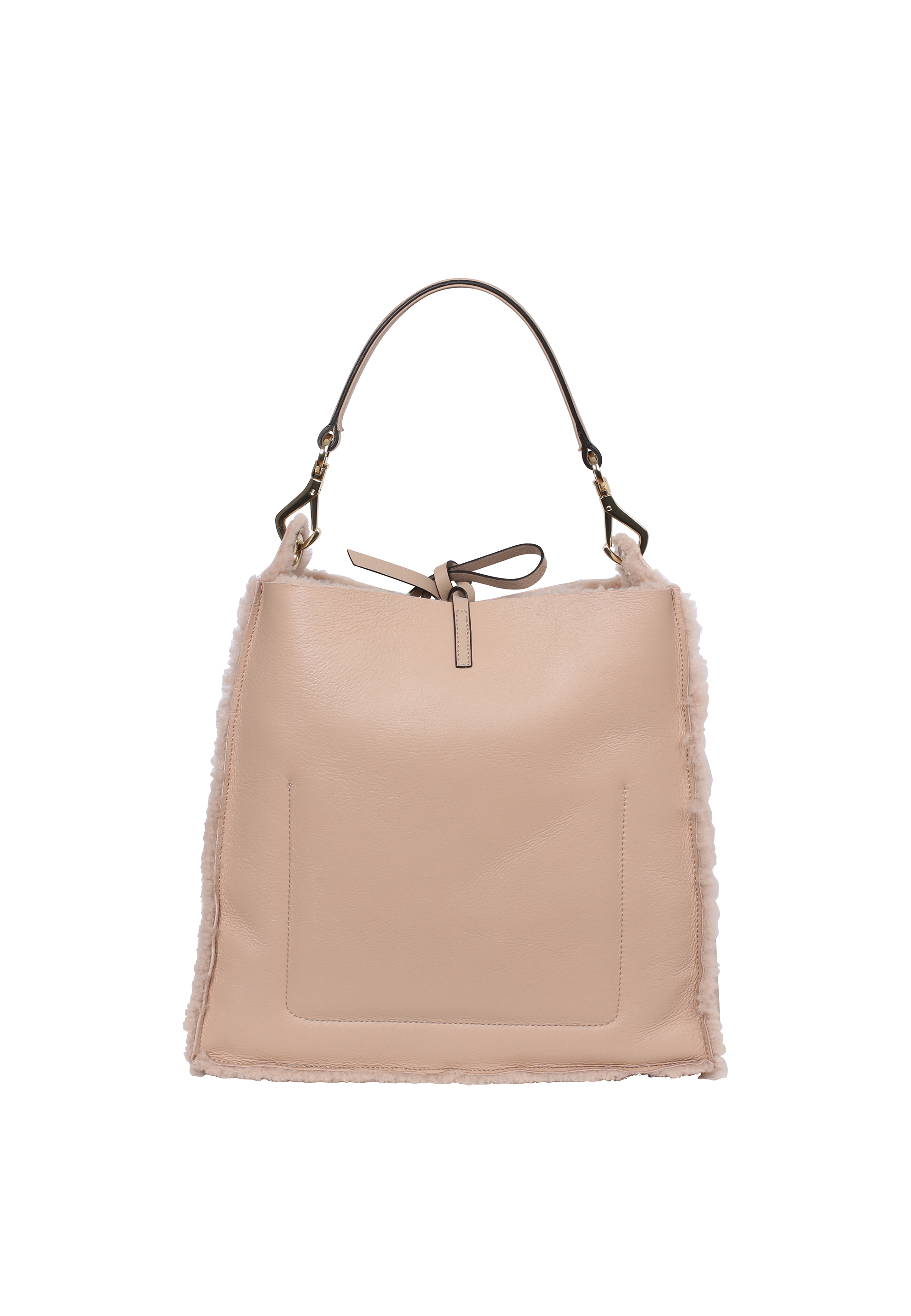 Schultertasche RAQUEL big Leder Shearling reversible