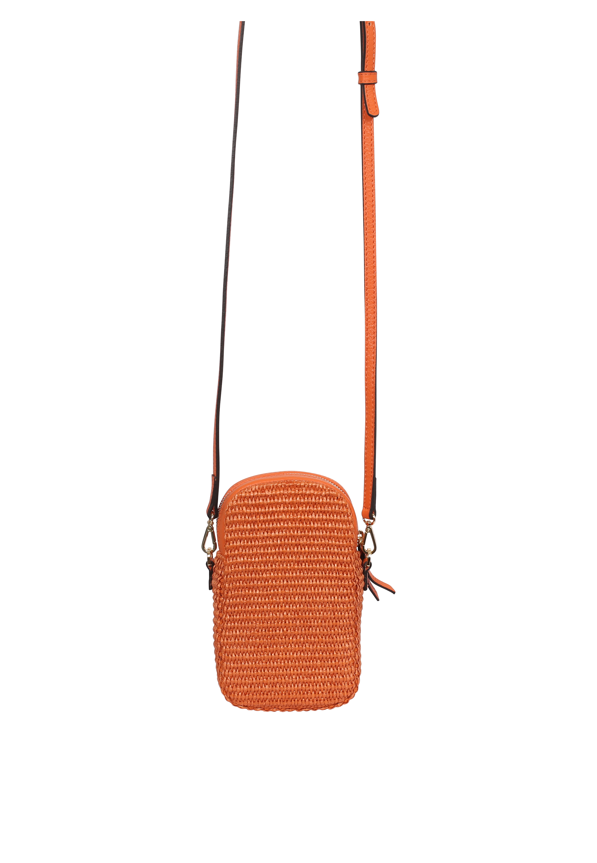 Cross body phone KIRA M Raffia