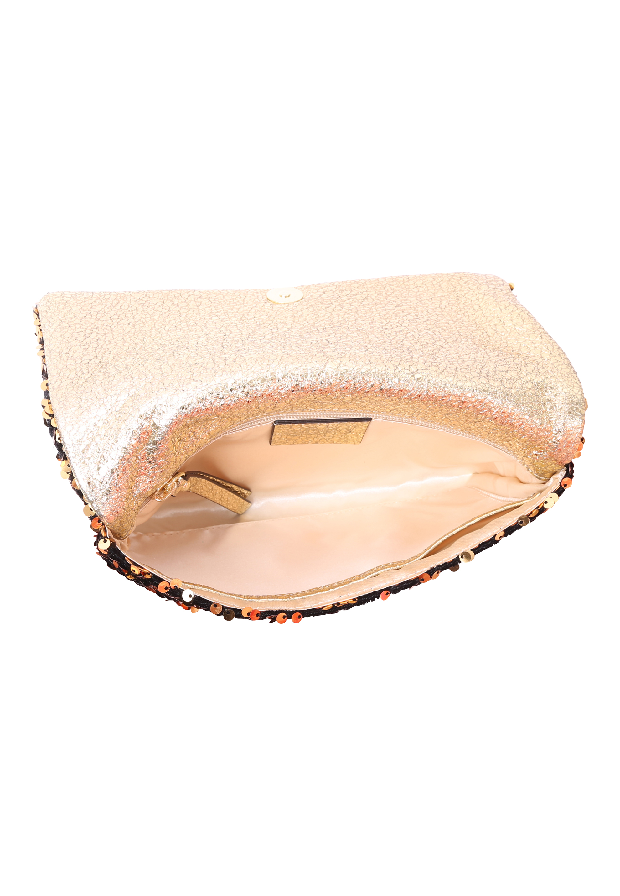 Clutch Leder Sequins