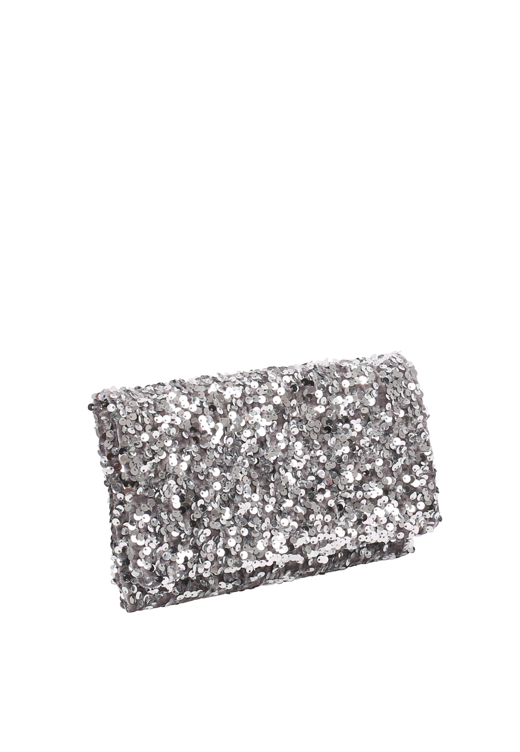 Clutch Leder Sequins