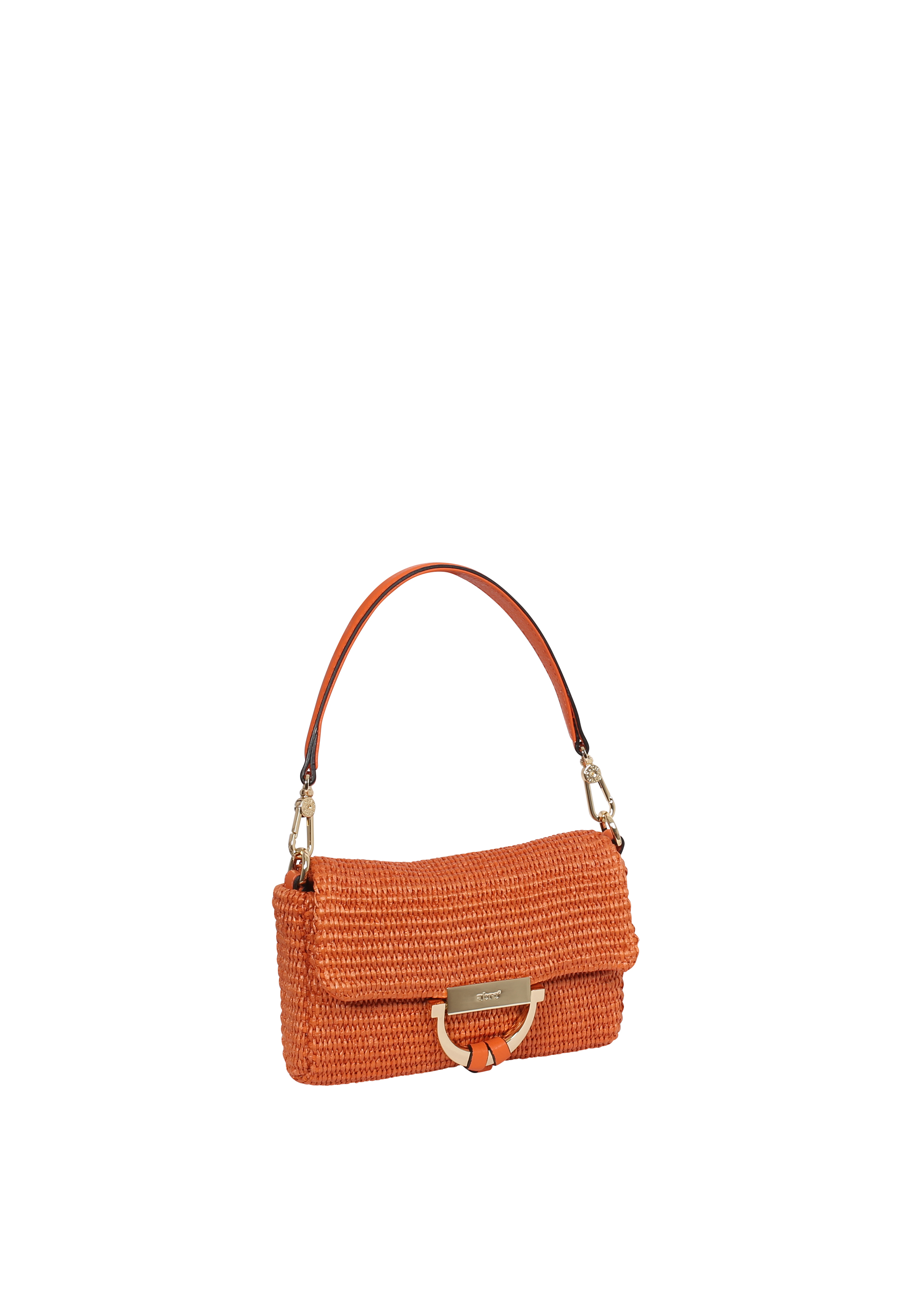 Cross body bag TEMI fabric Raffia