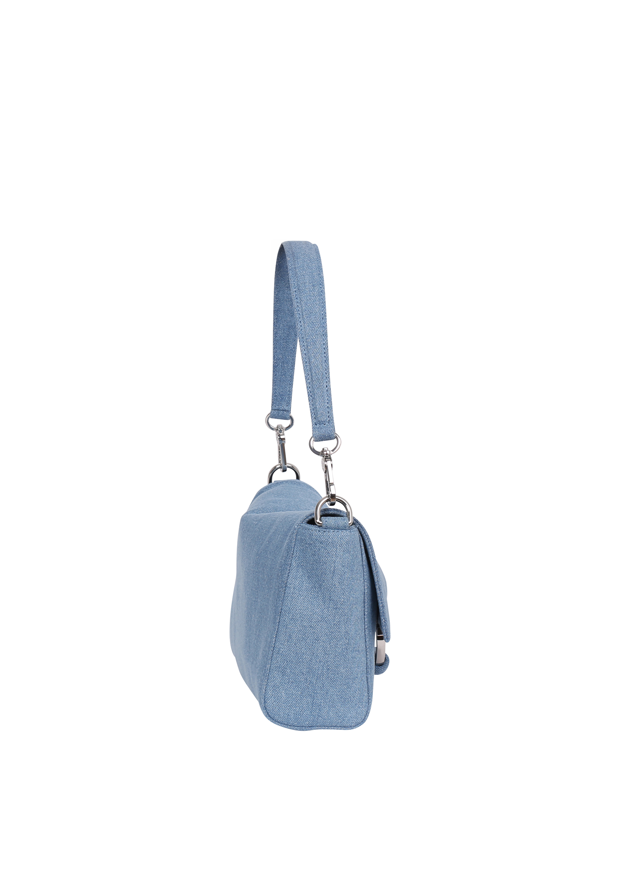 Schultertasche TEMI Stoff Jeans