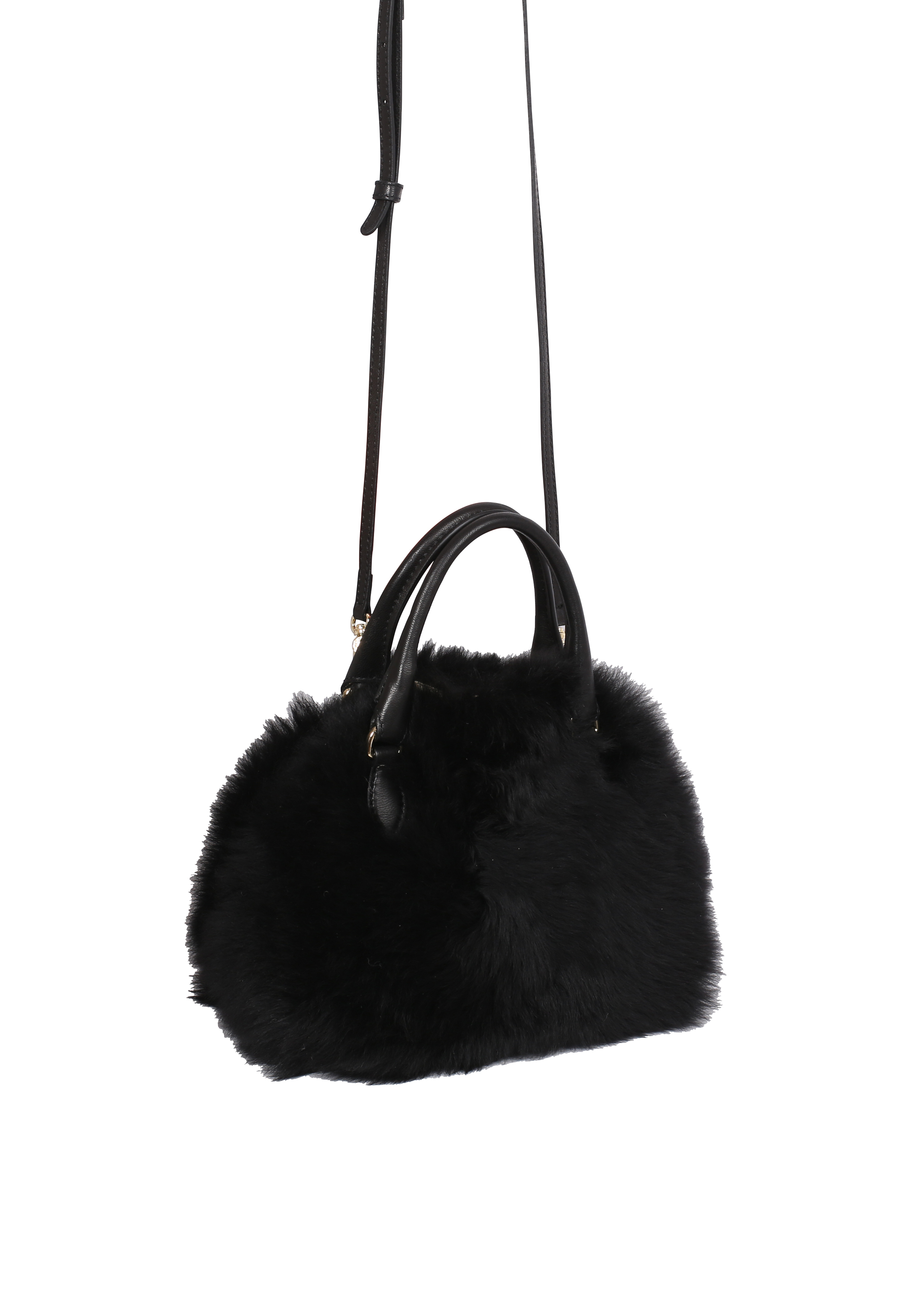 Handbag WILLOW small Leather Shearling LH