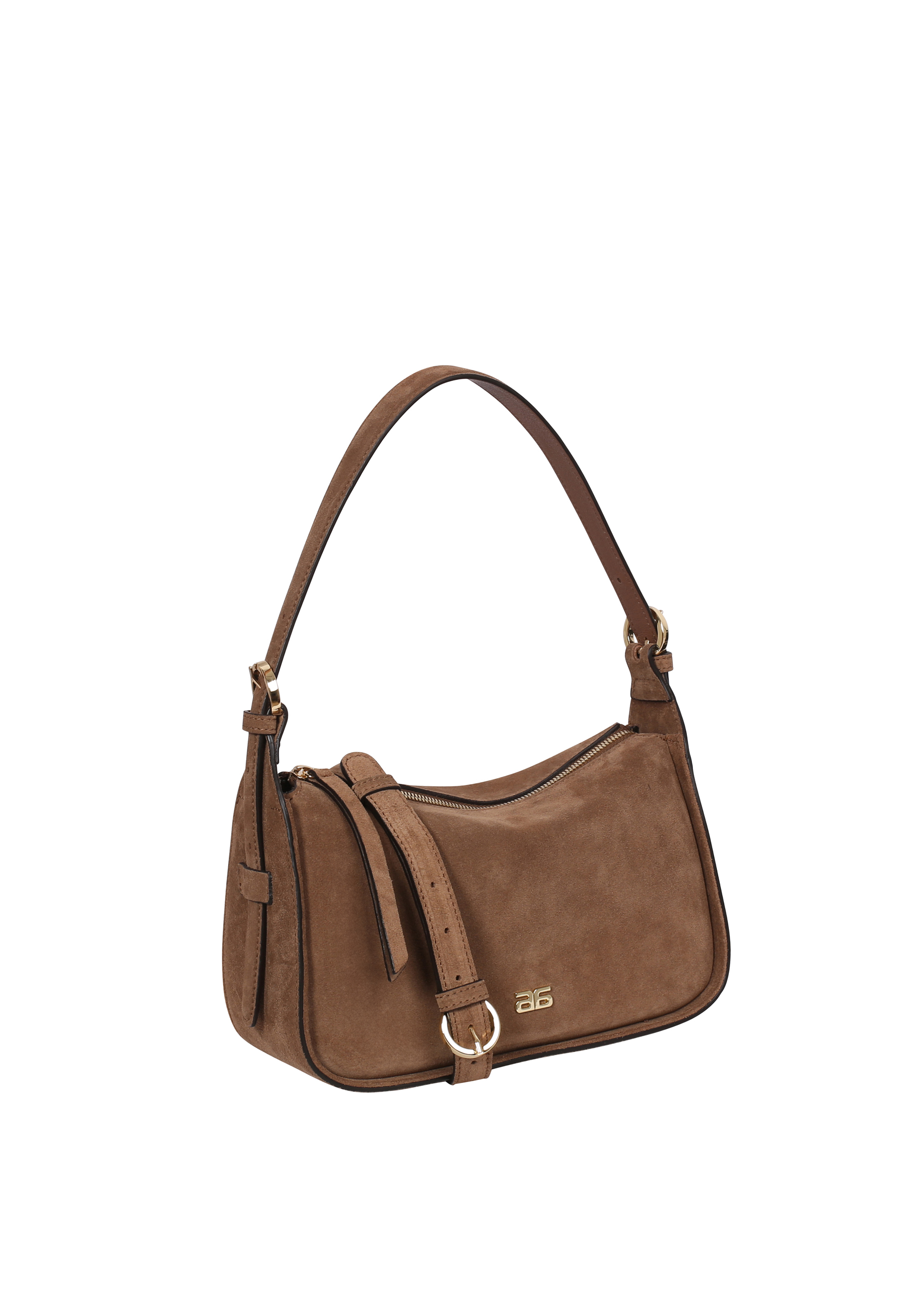 Schultertasche BEST FRIEND Leder Suede