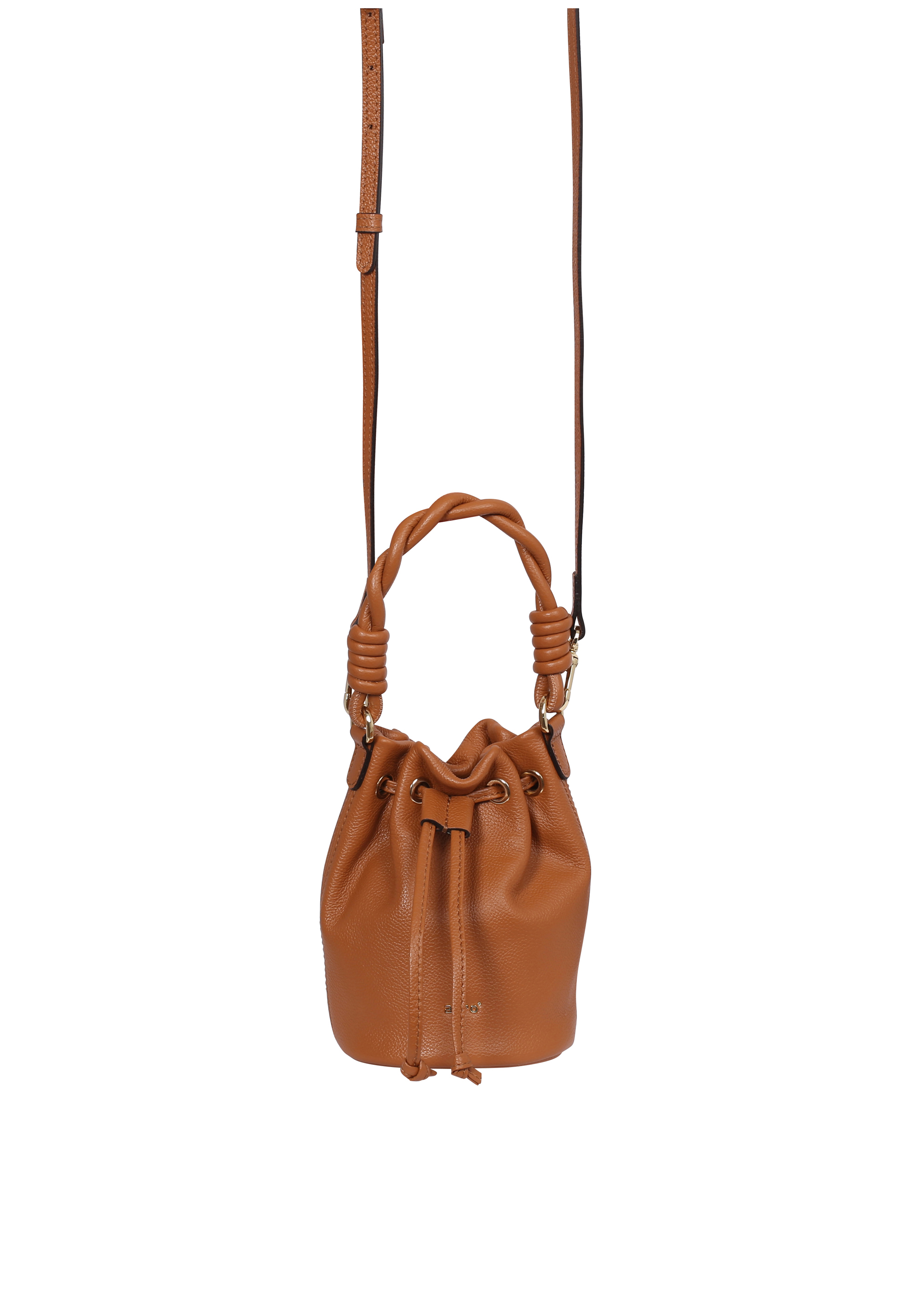 Bucket bag DRAWSTRING small Leather Kavir Standard