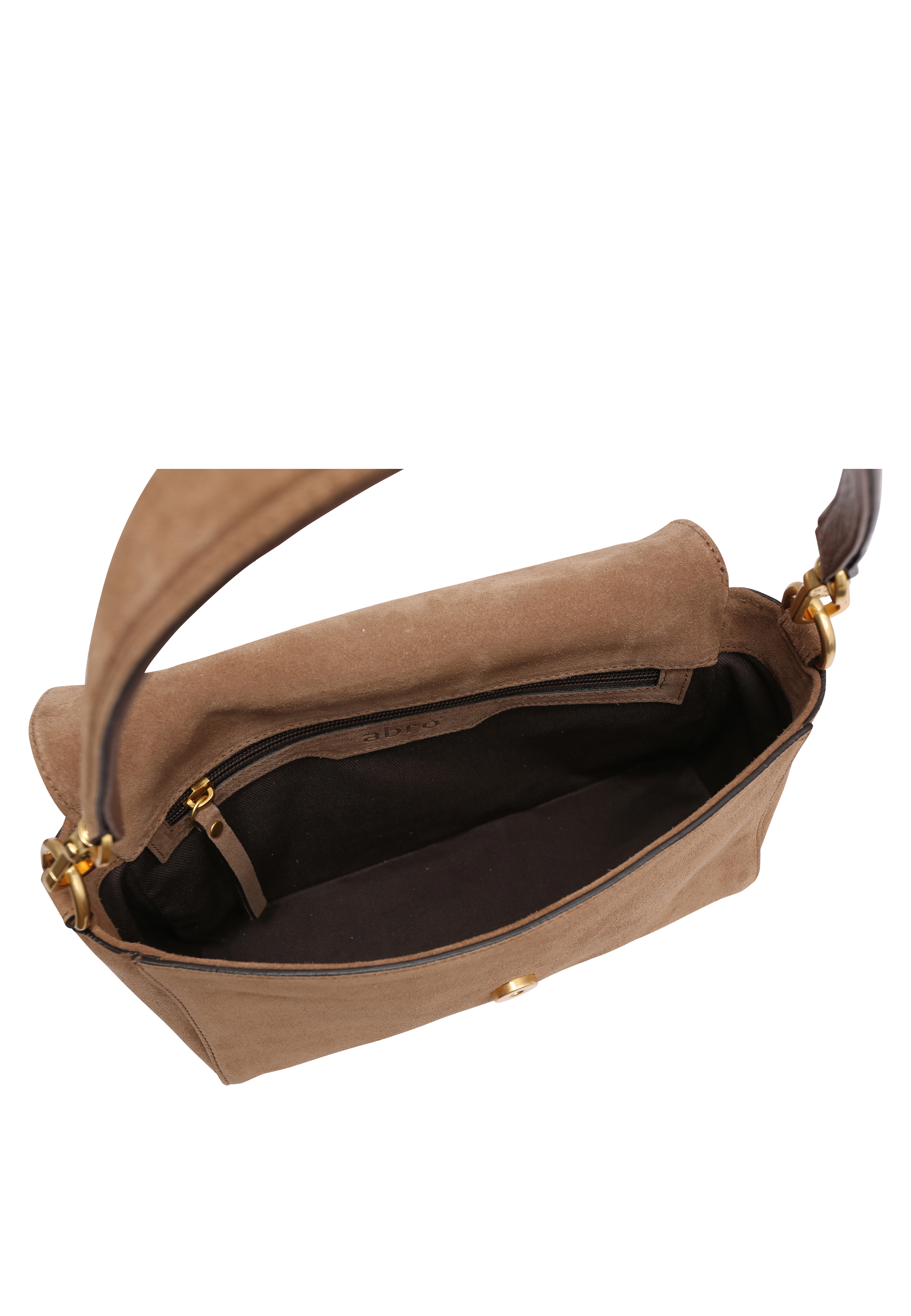 Schultertasche TEMI Leder Suede