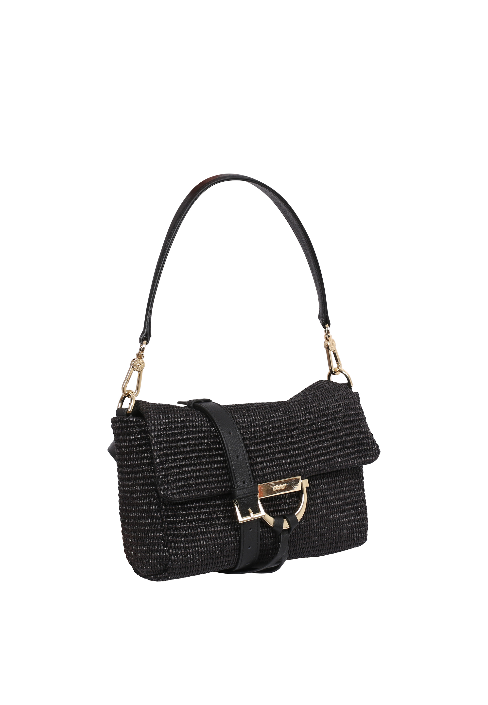 Cross body bag TEMI fabric Raffia