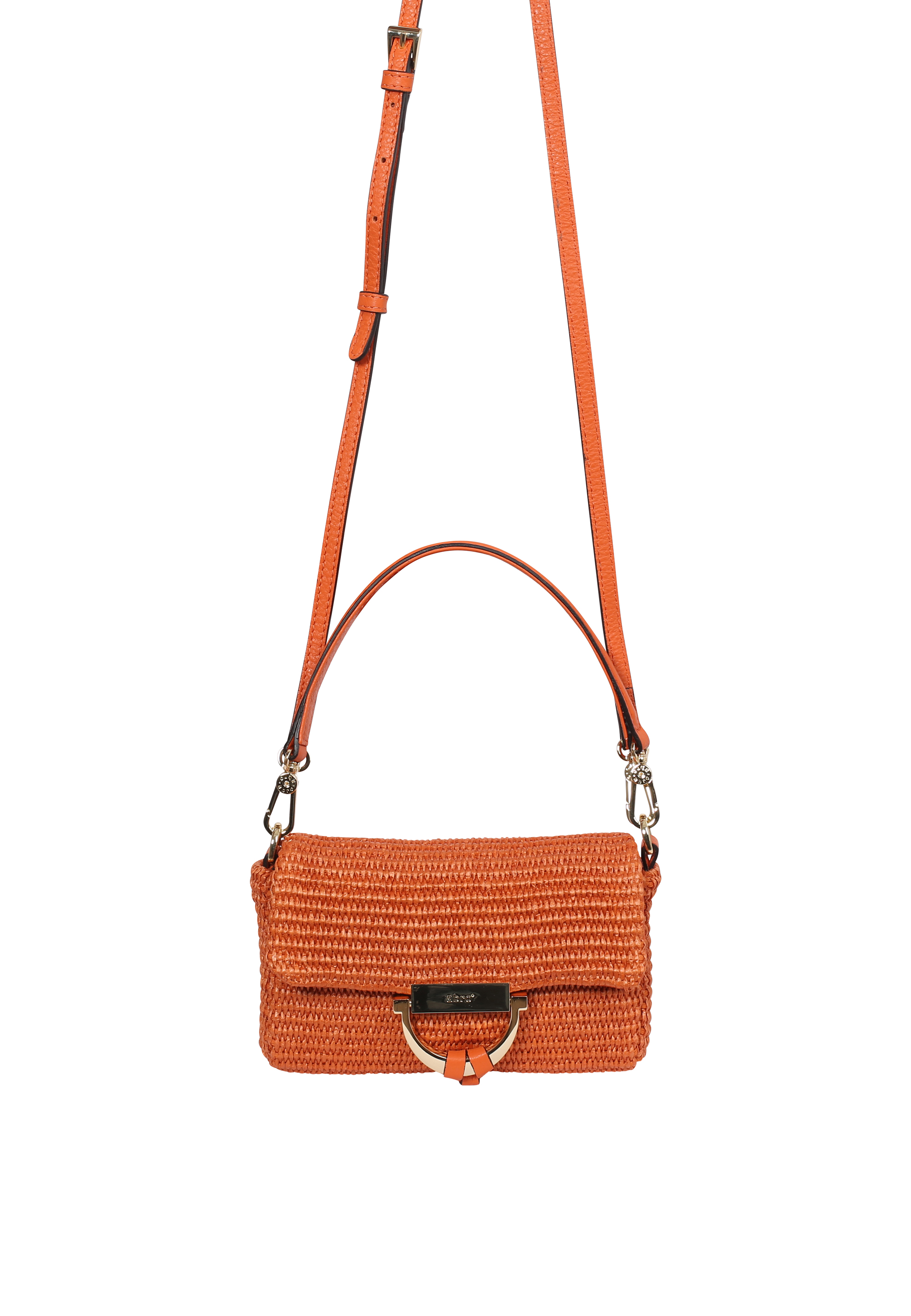 Cross body bag TEMI fabric Raffia