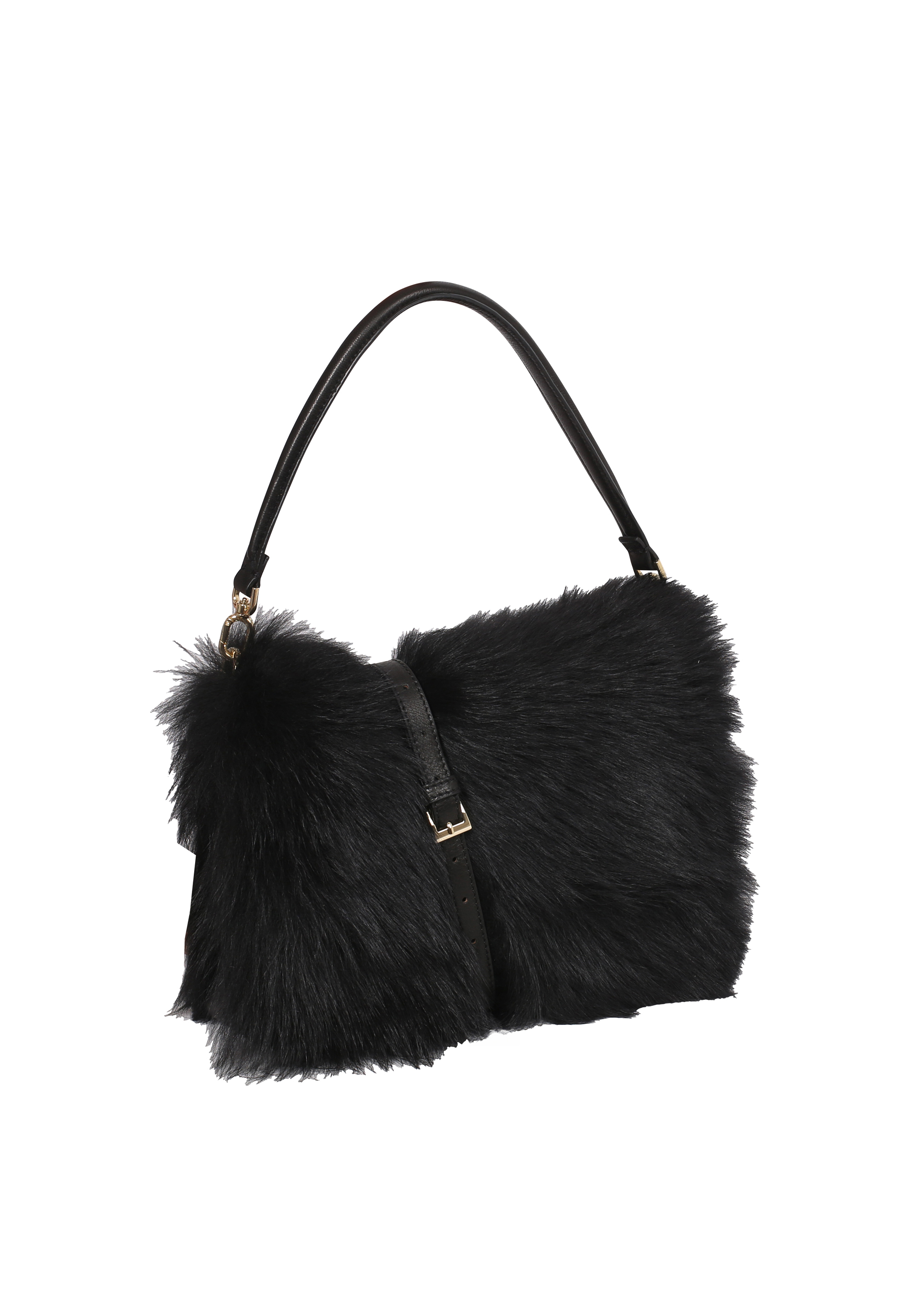 Schultertasche ASTOR Leder Shearling LH