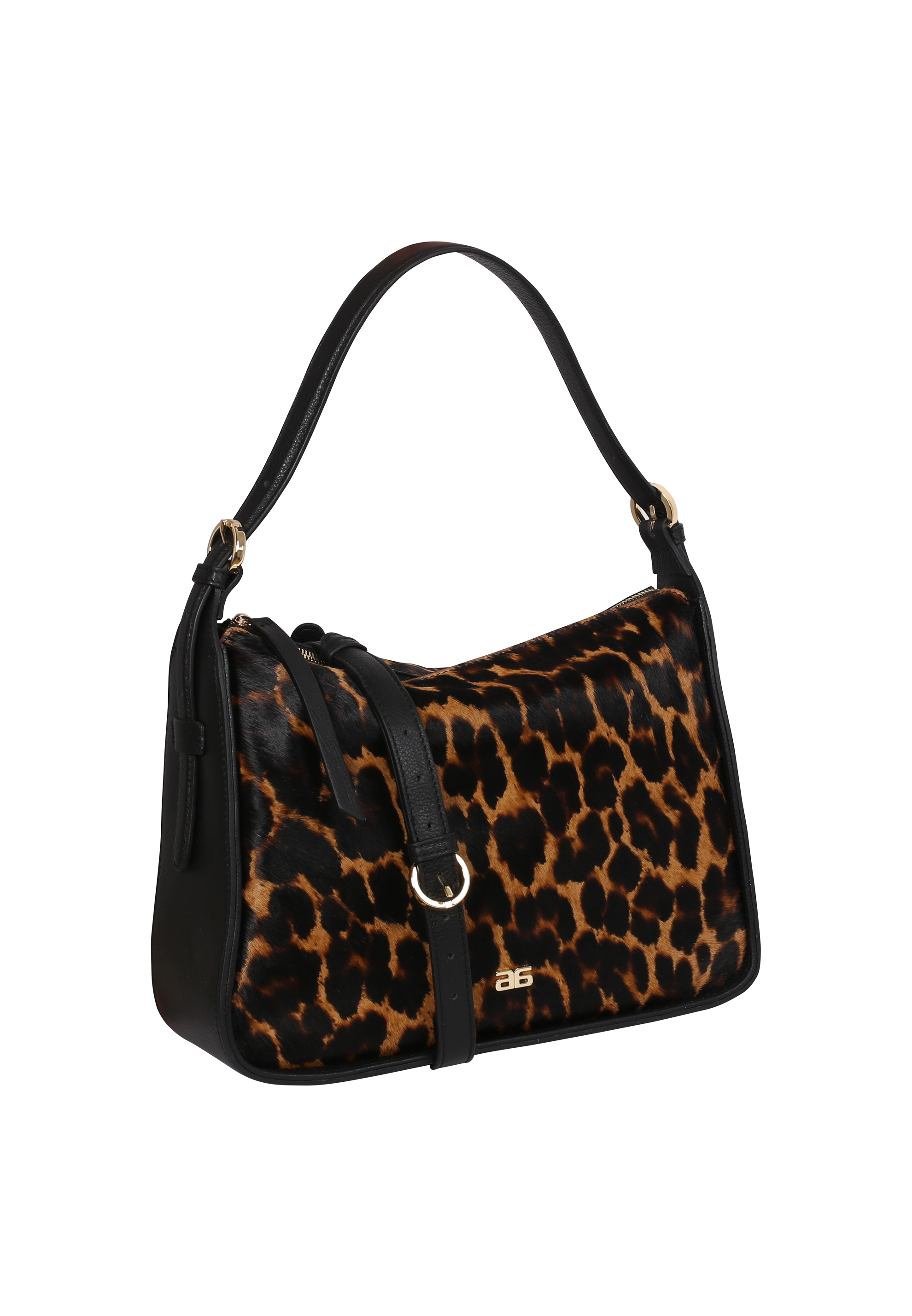 Schultertasche BEST FRIEND Leder Animal Print