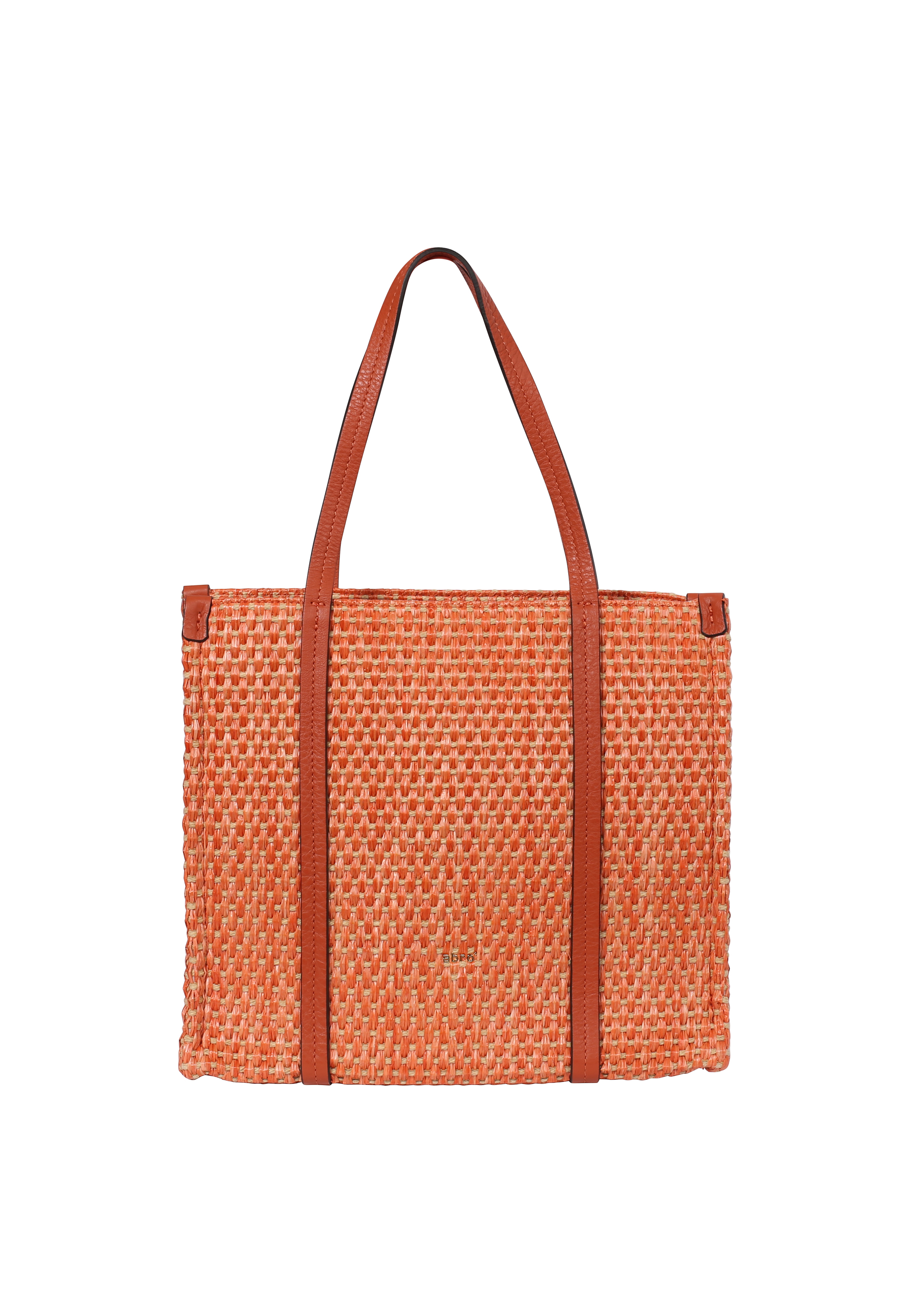 Shopper SUSANNA small fabric Raffia cestino