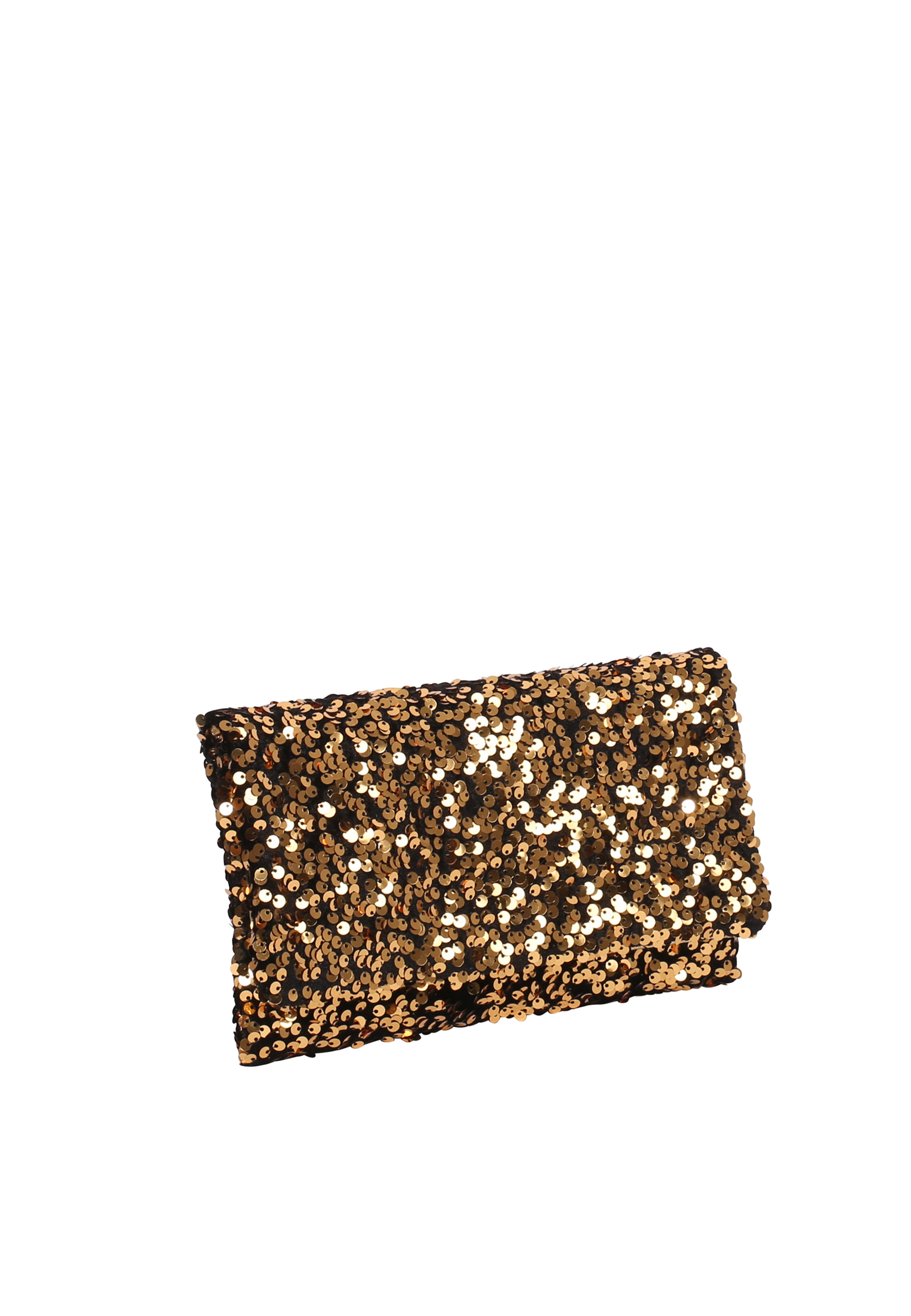 Clutch Leder Sequins