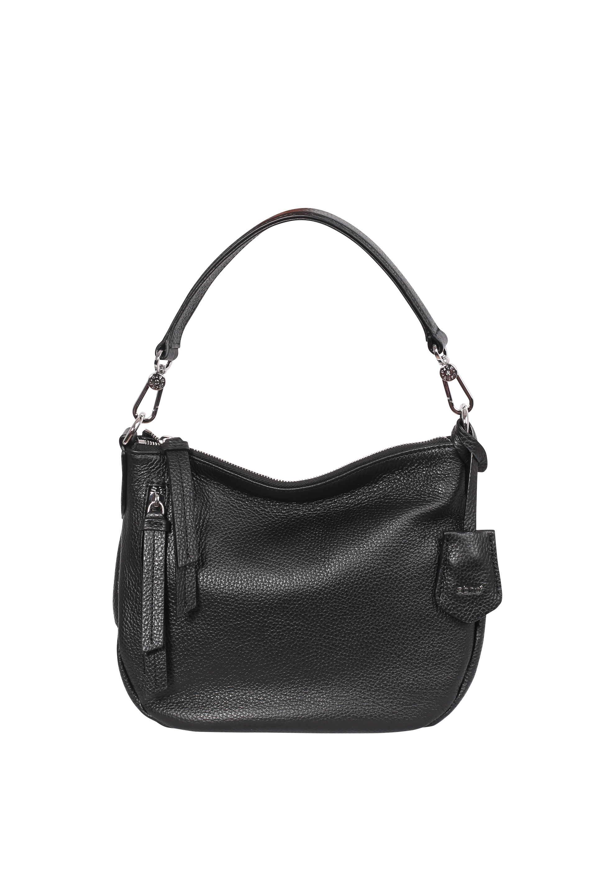 Hobo bag JUNA small Leather Adria black nickel Standard Anz 031310 37 18 0 Anz