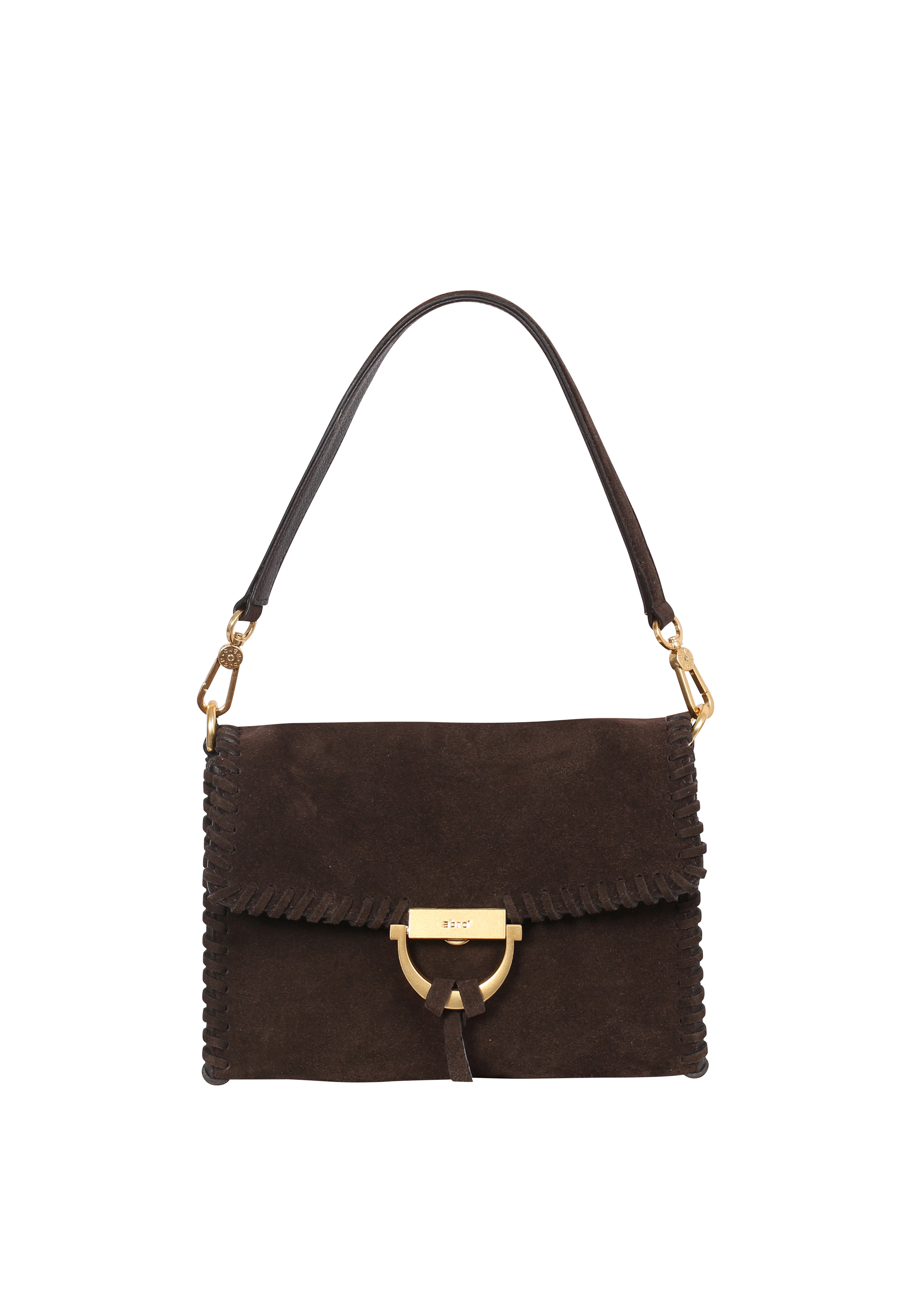 Shoulder bag TEMI STITCH Leather Suede