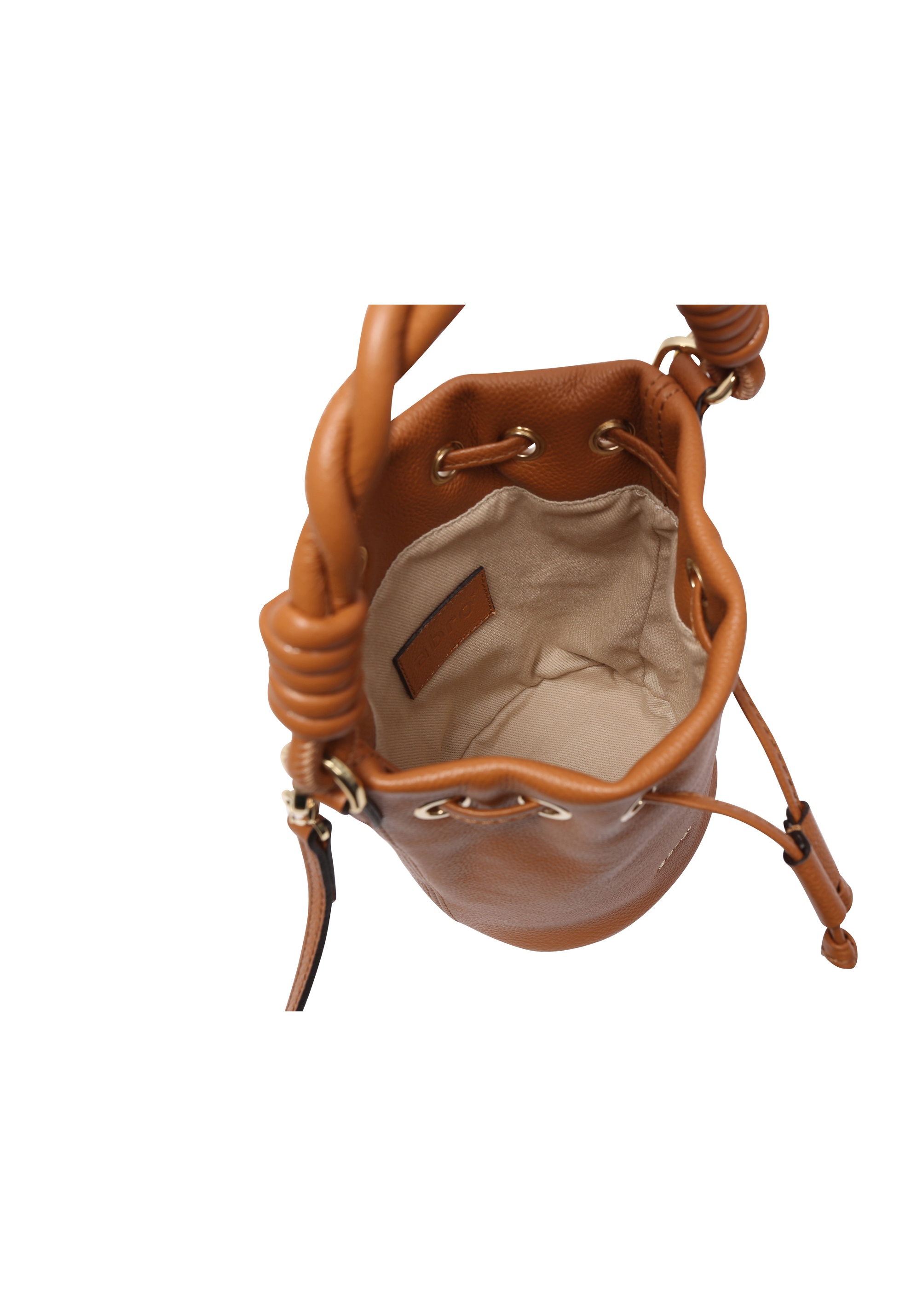 Bucket bag DRAWSTRING small Leather Kavir