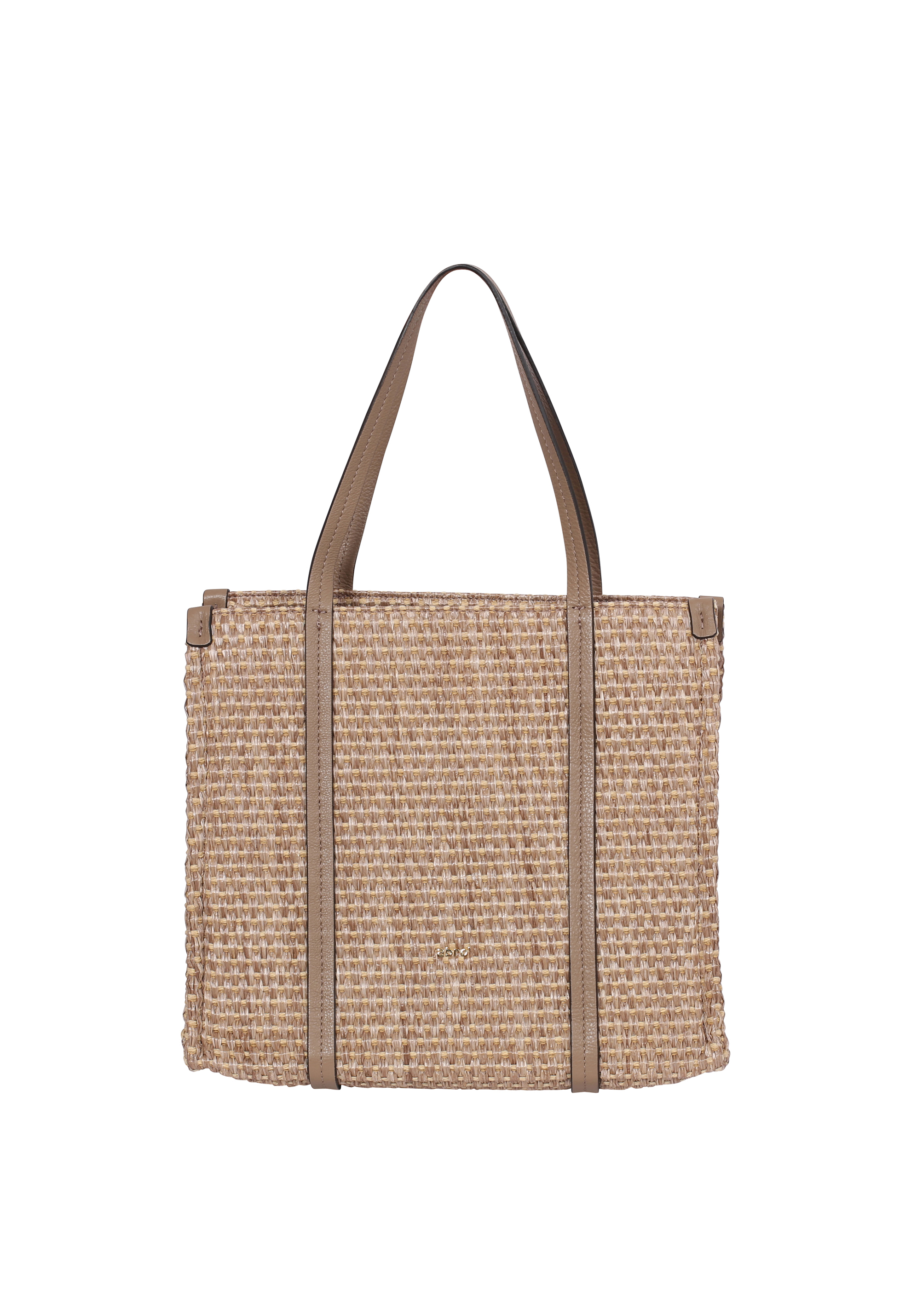 Shopper SUSANNA small Stoff Raffia cestino