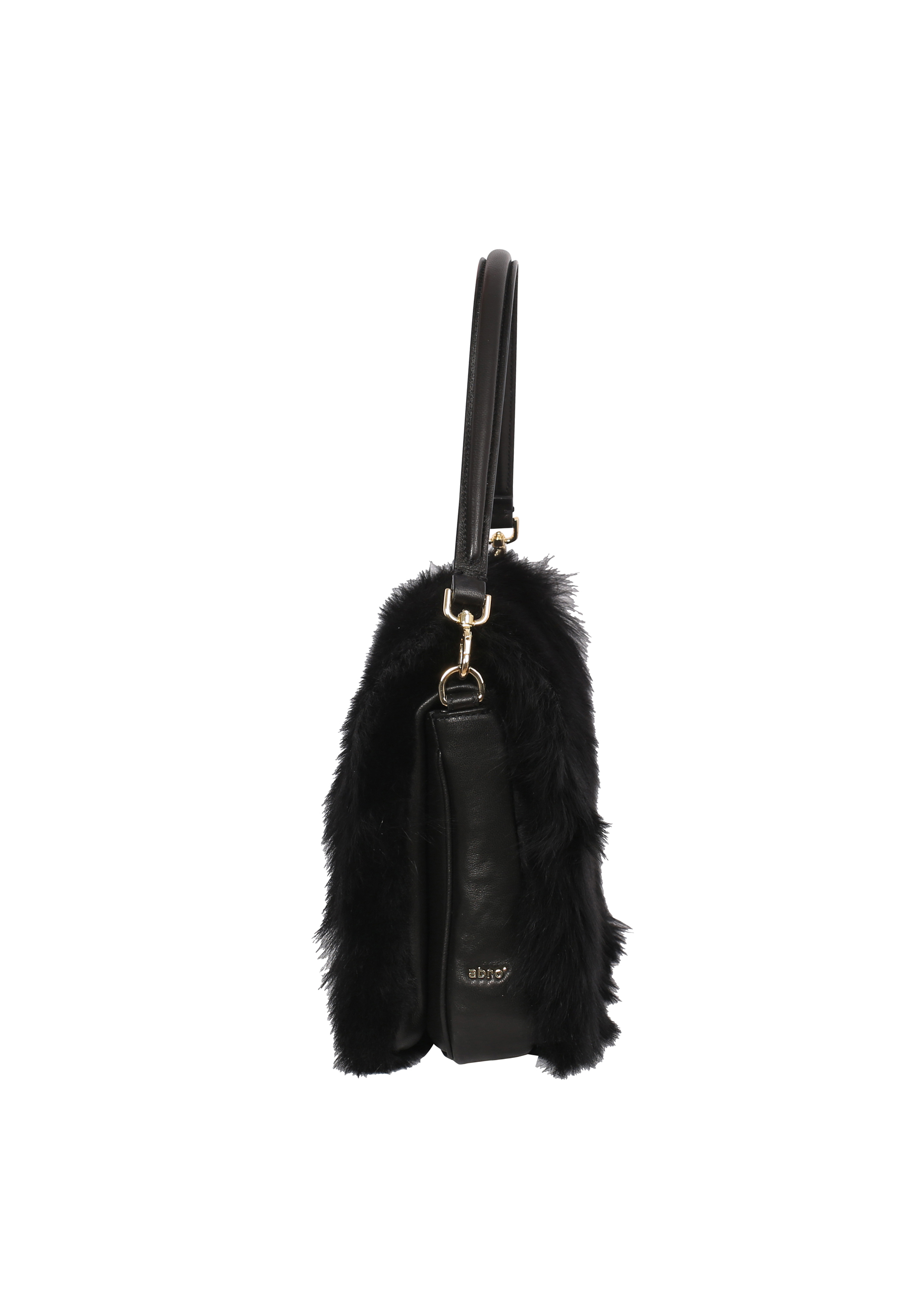 Schultertasche ASTOR Leder Shearling LH