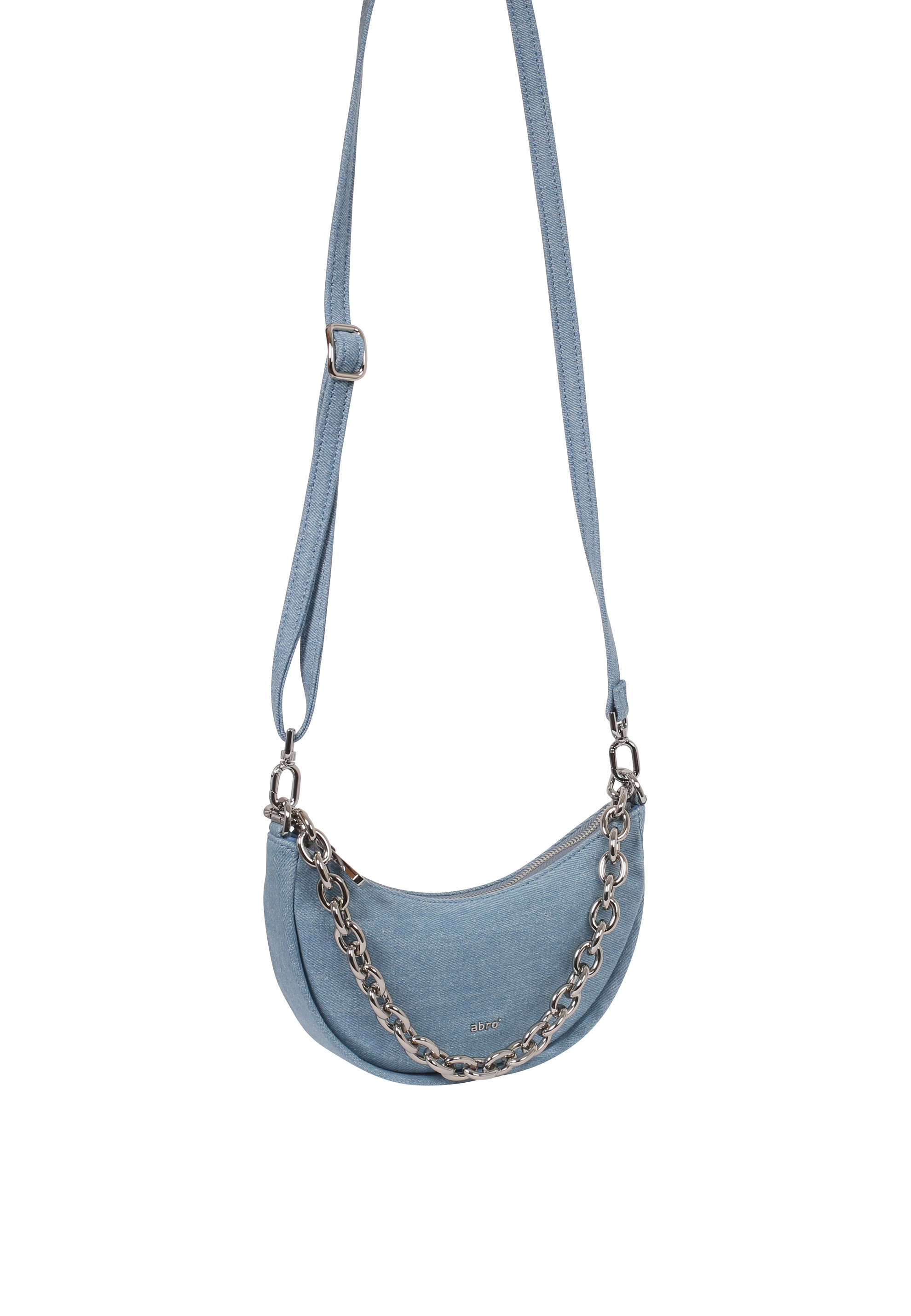 Schultertasche MOON Stoff Jeans