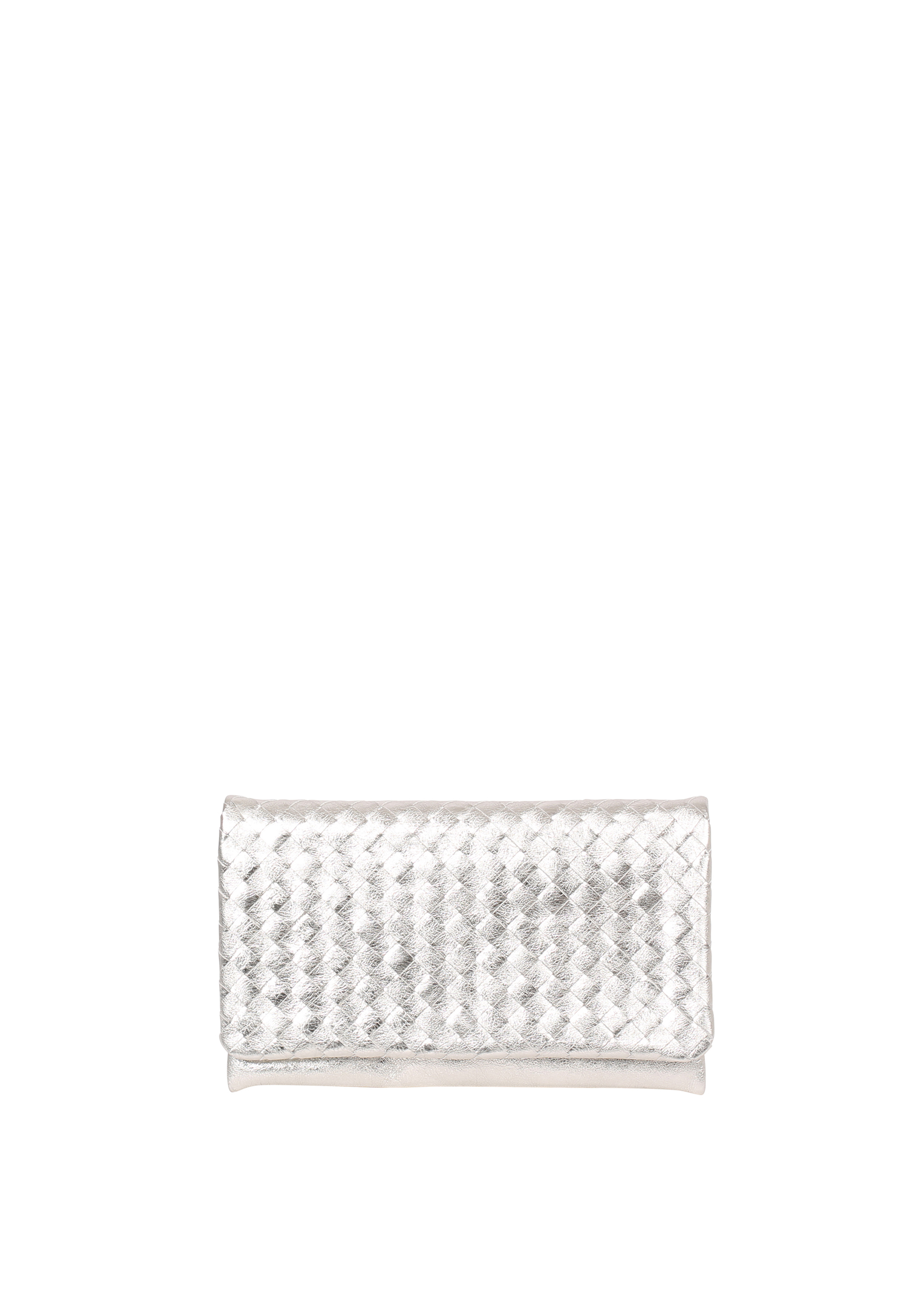 Clutch  Leder Mimosa weaving