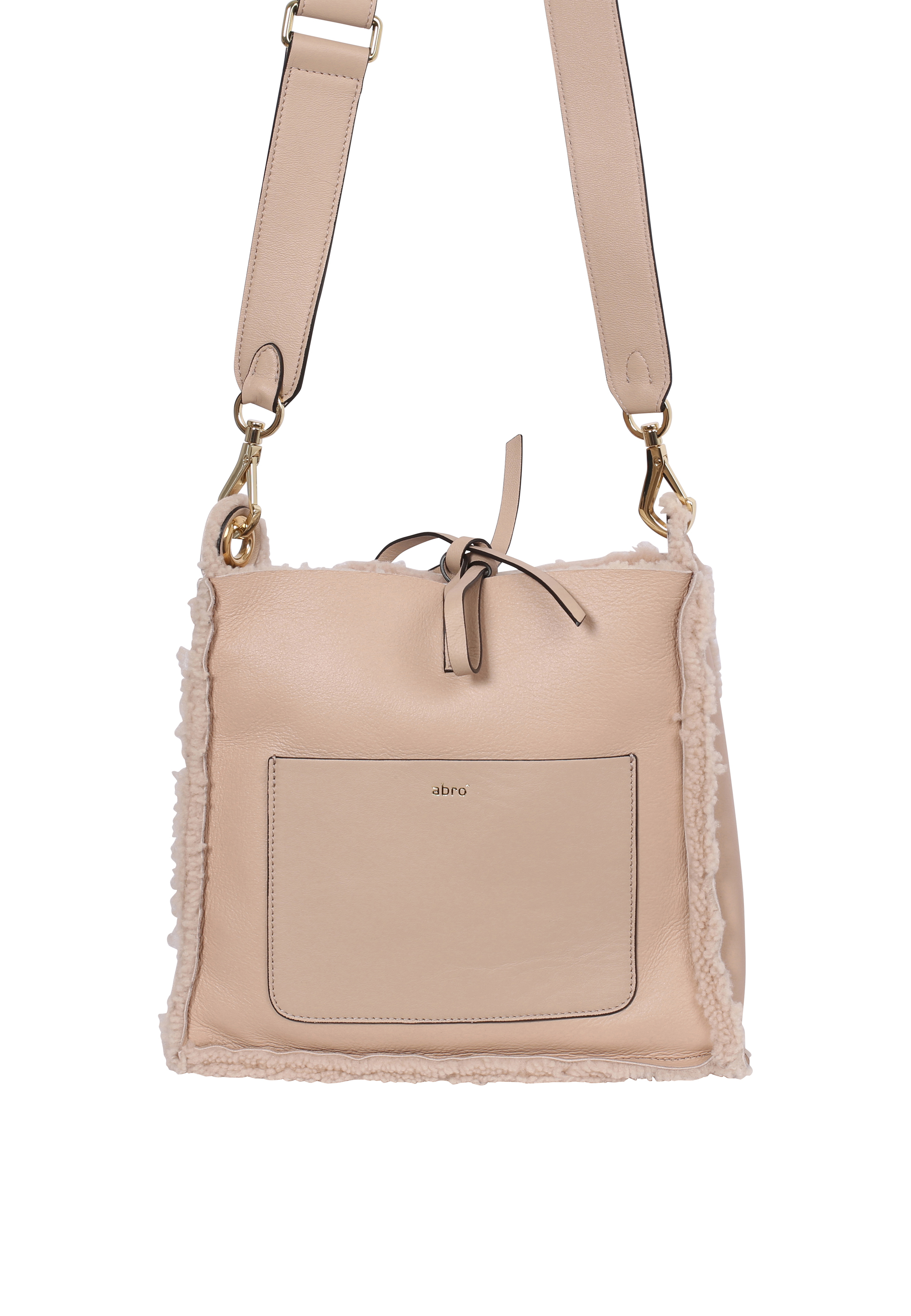 Cross body RAQUEL small Leather Shearling reversible