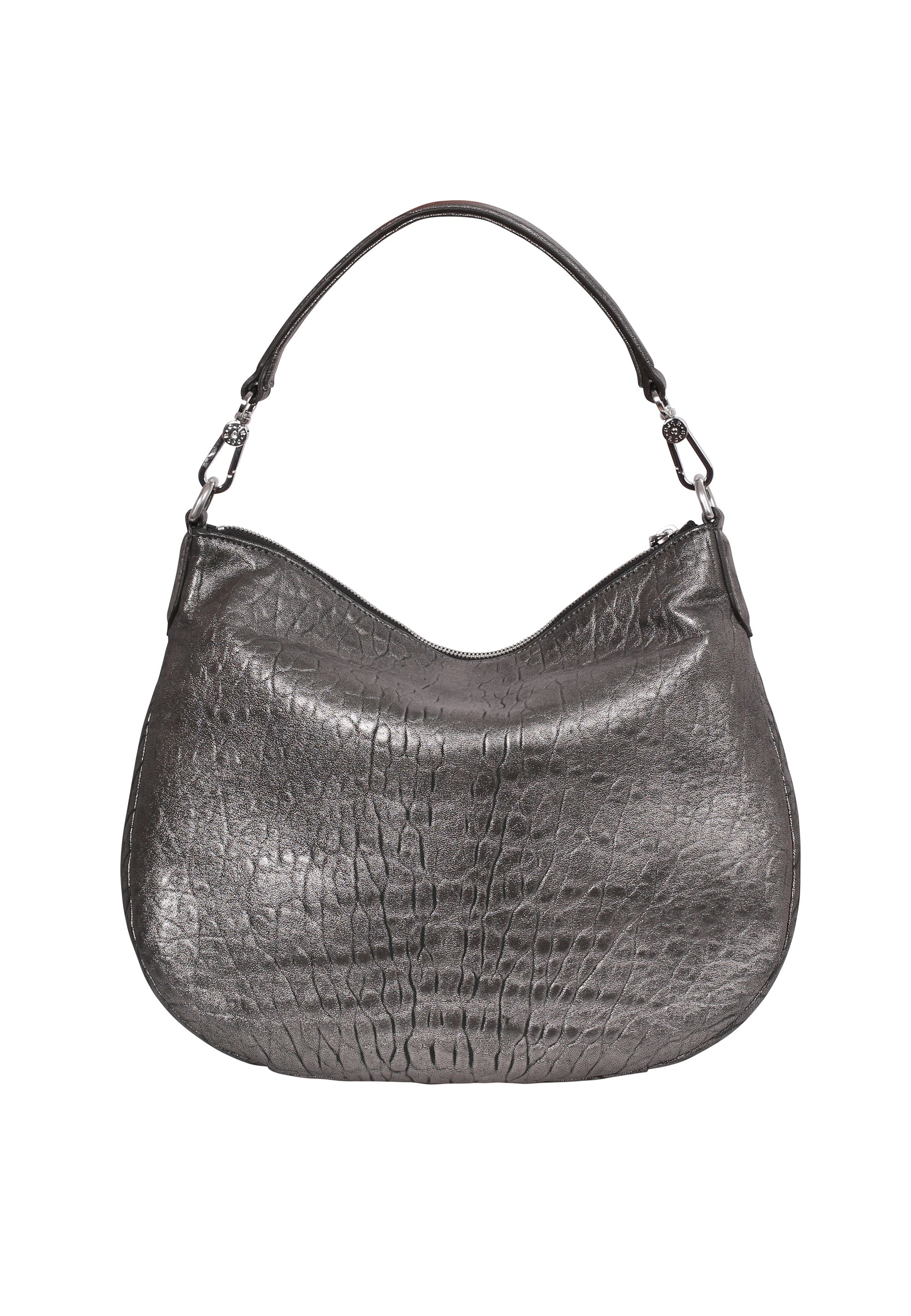 Hobo bag CARGO leather Bubble metallic