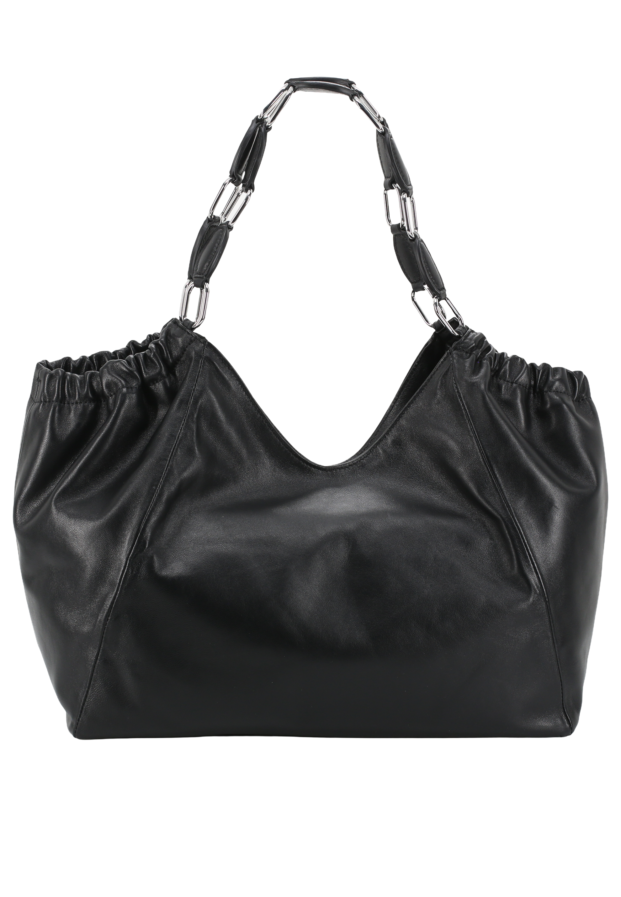 Shopper ZAYA Leather Piuma lucido