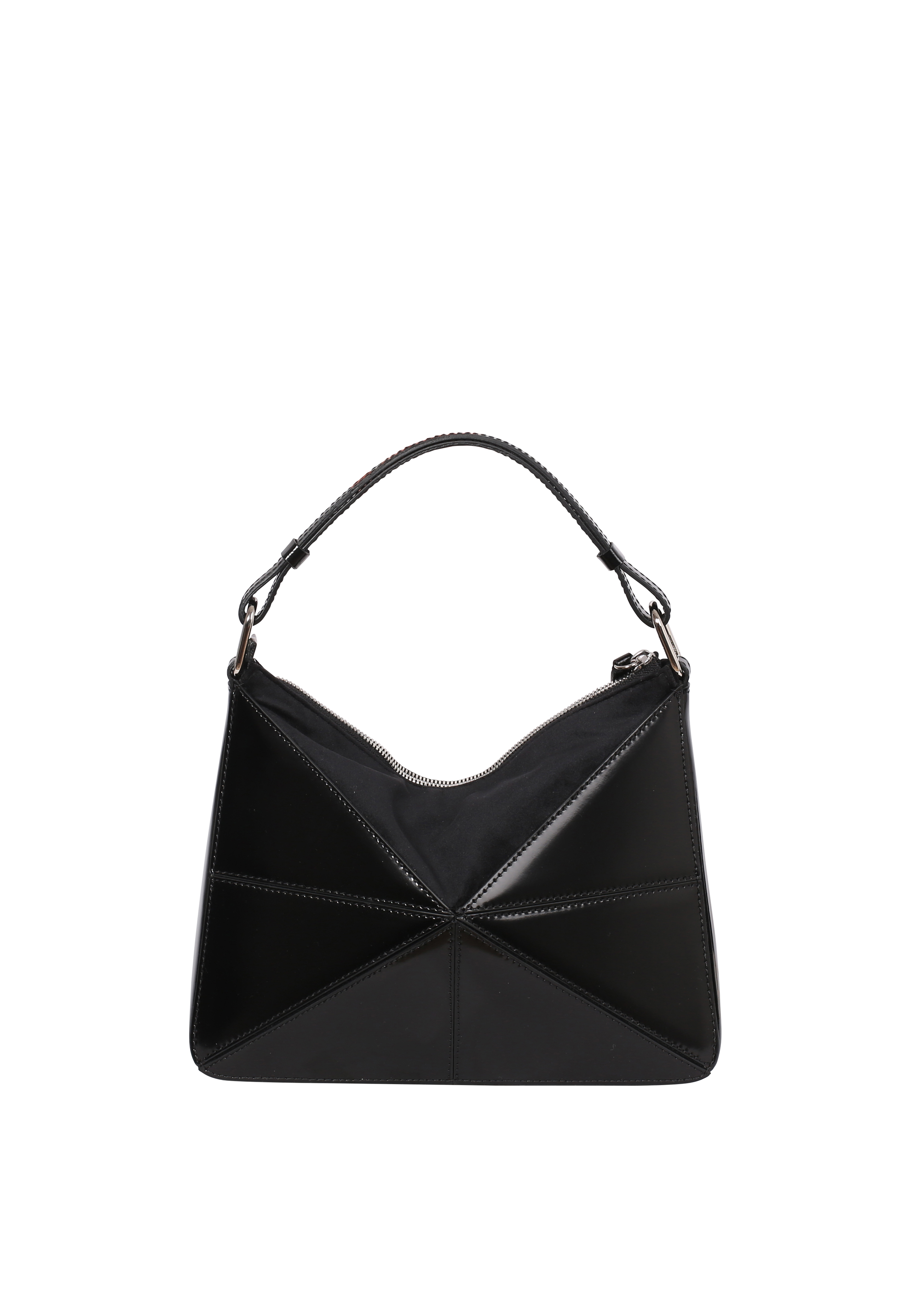 Handbag TRIANGLE Leather Specchio