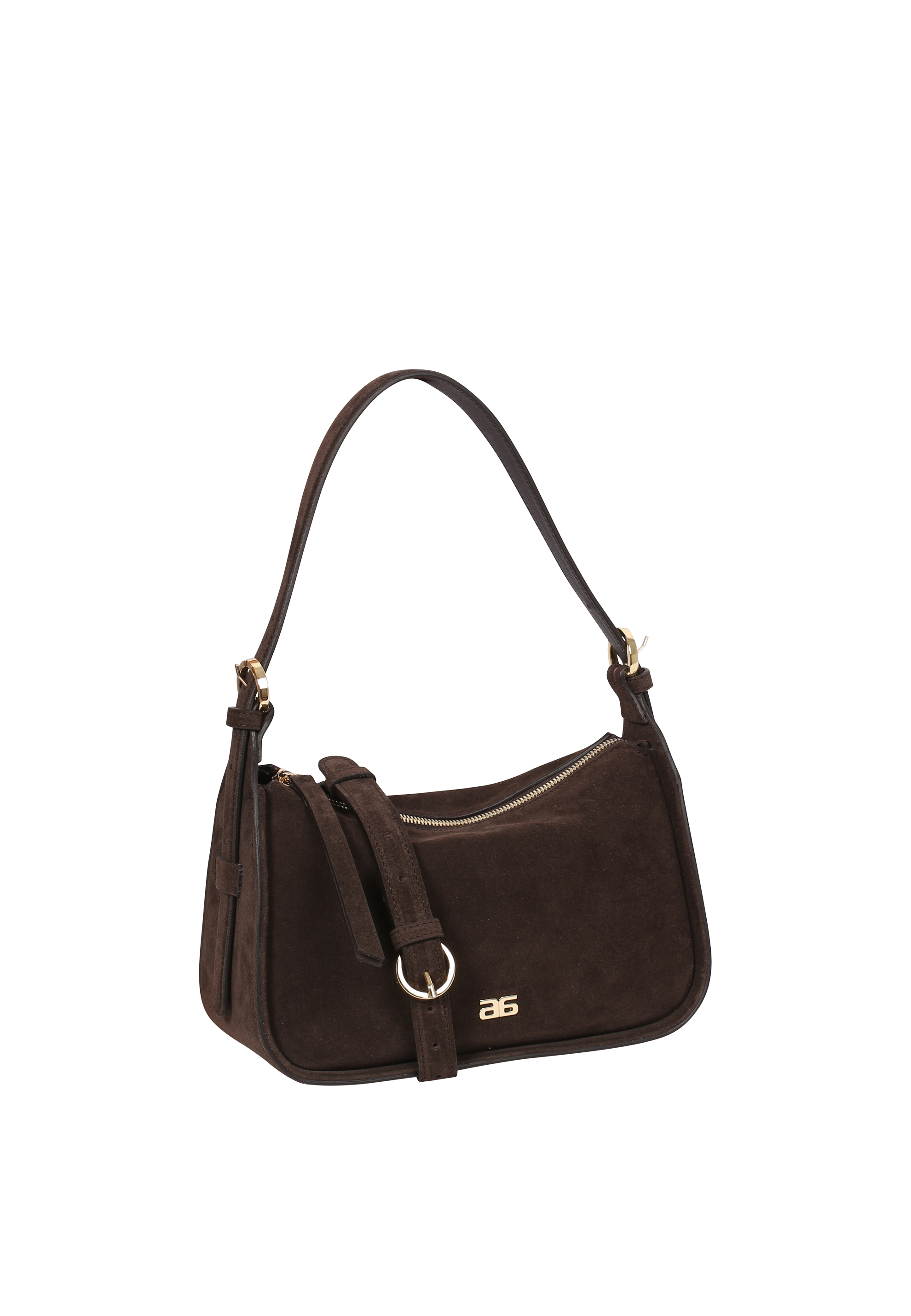 Schultertasche BEST FRIEND Leder Suede