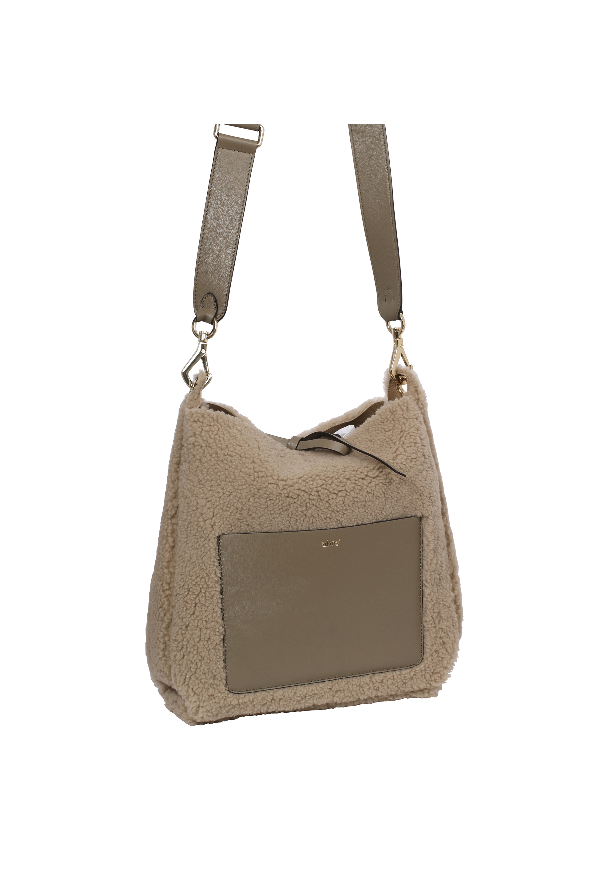 Schultertasche RAQUEL big Leder Shearling reversible