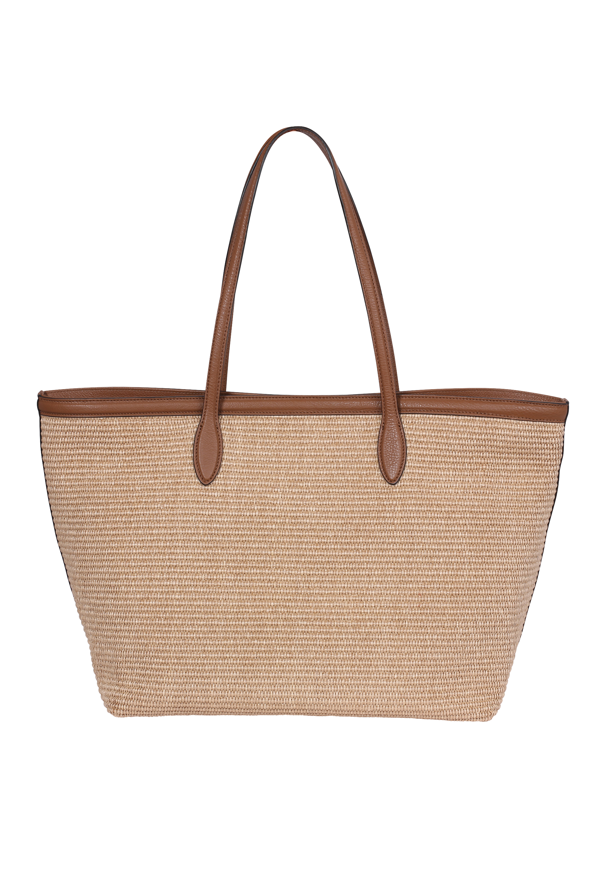 Shopper PRIMULA fabric Raffia