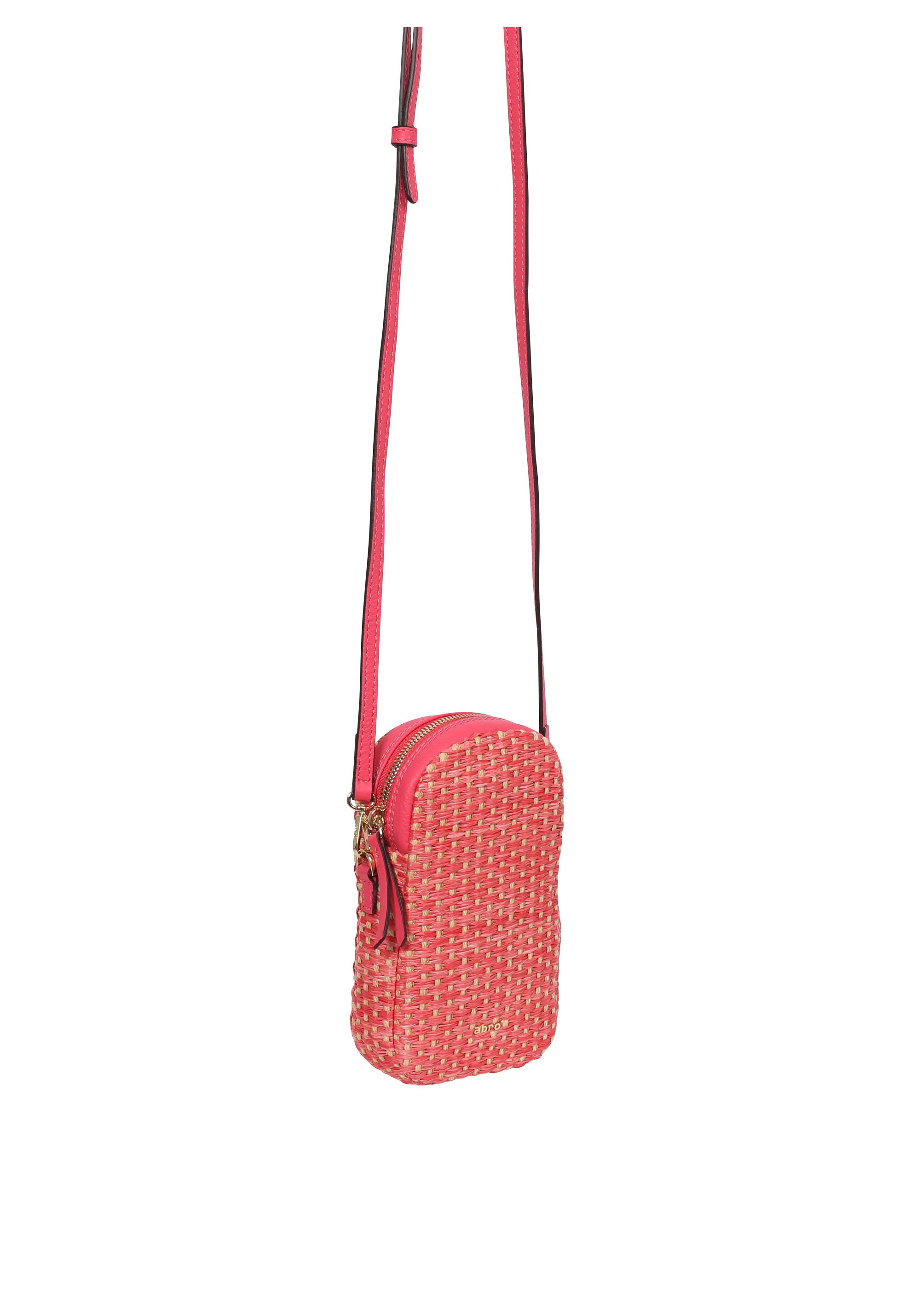 Cross body phone KIRA M Raffia Cestino