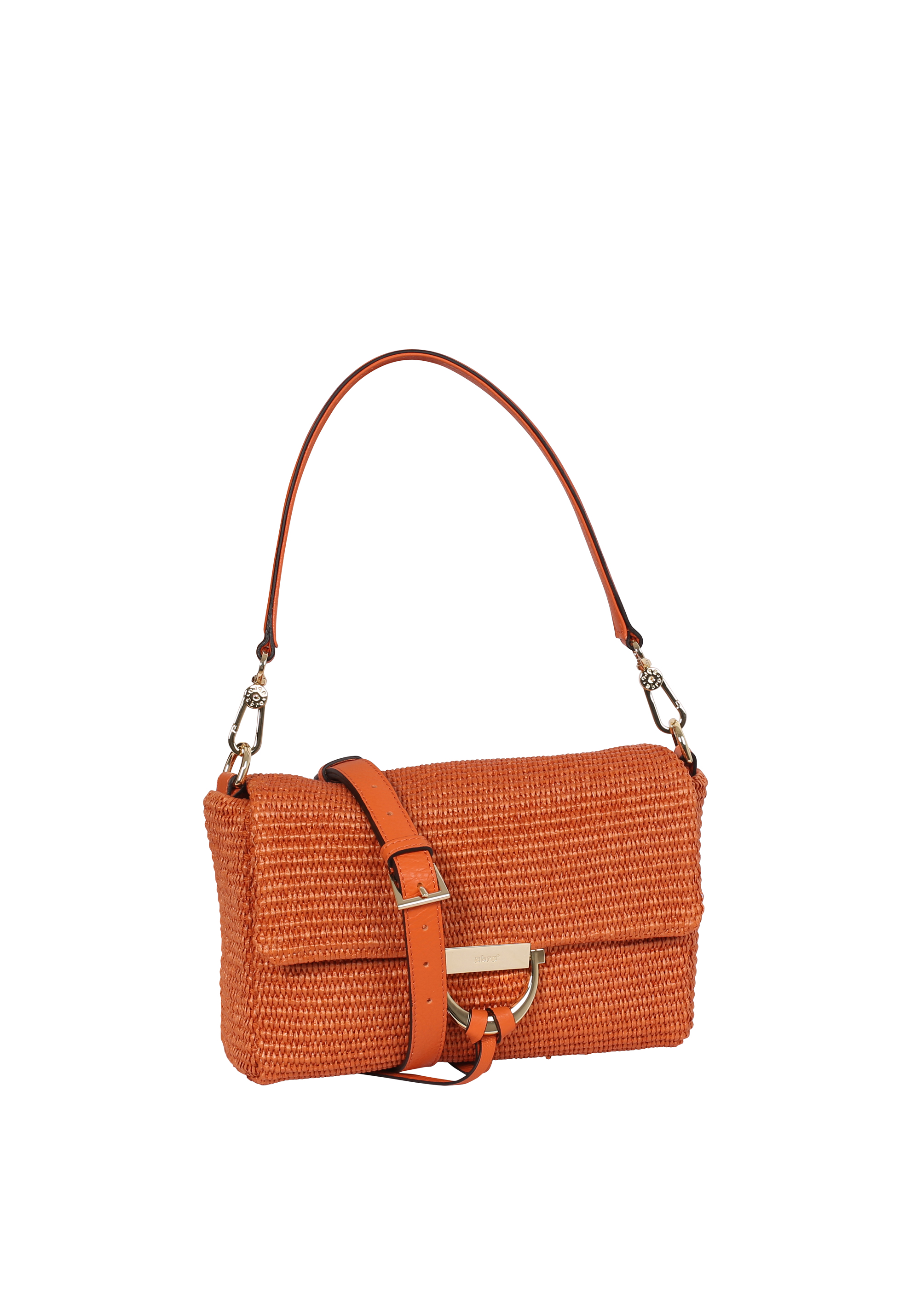 Cross body bag TEMI fabric Raffia