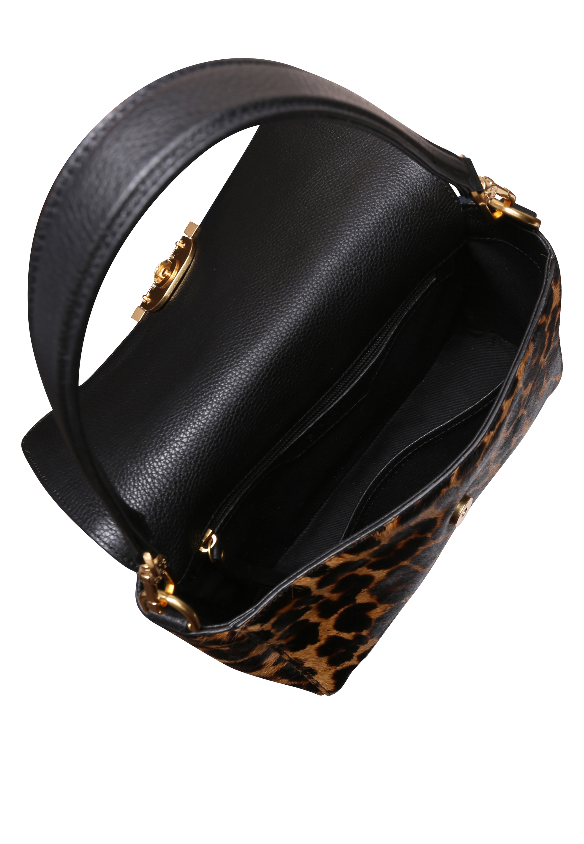 Schultertasche TEMI Leder Animal Print