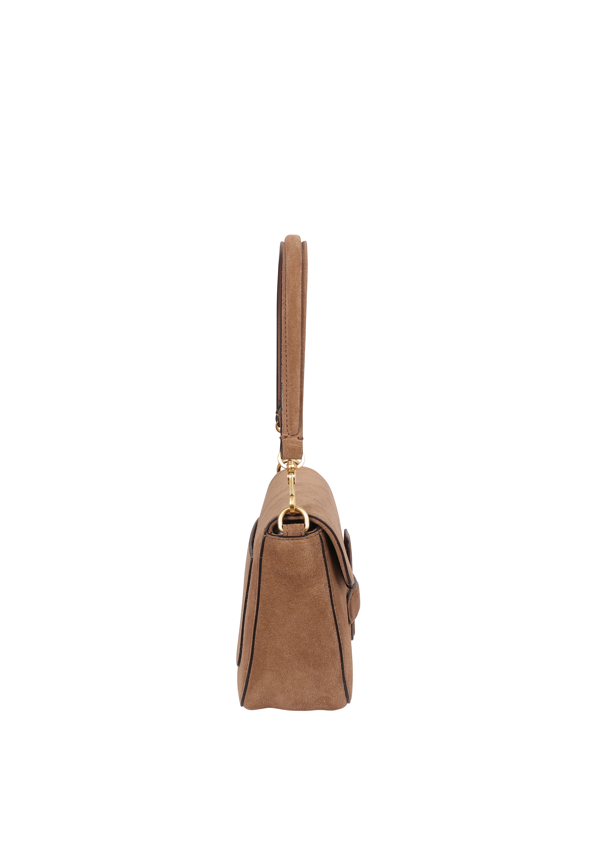 Schultertasche CAMILLA Leder Suede