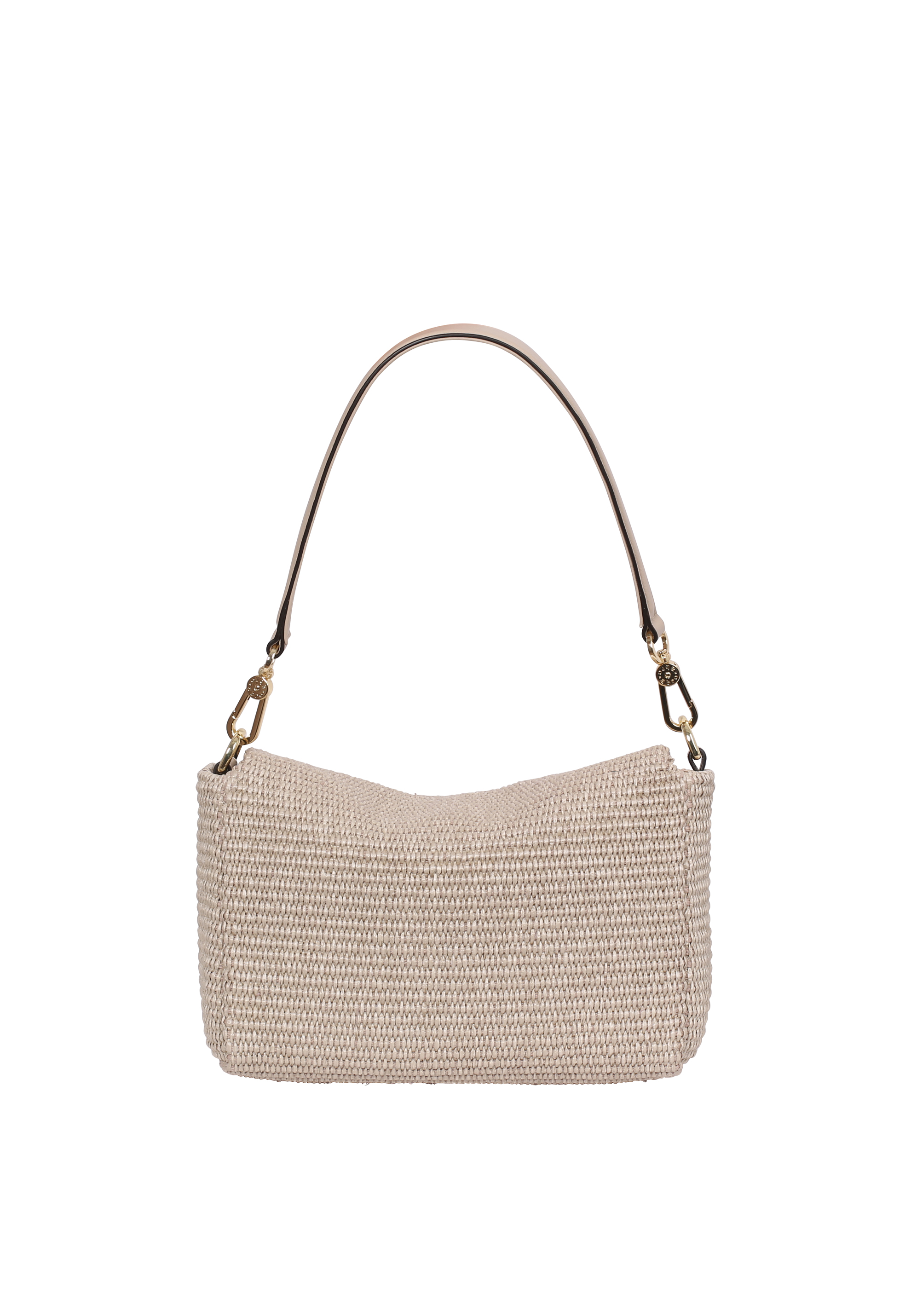 Schultertasche TEMI Stoff Raffia