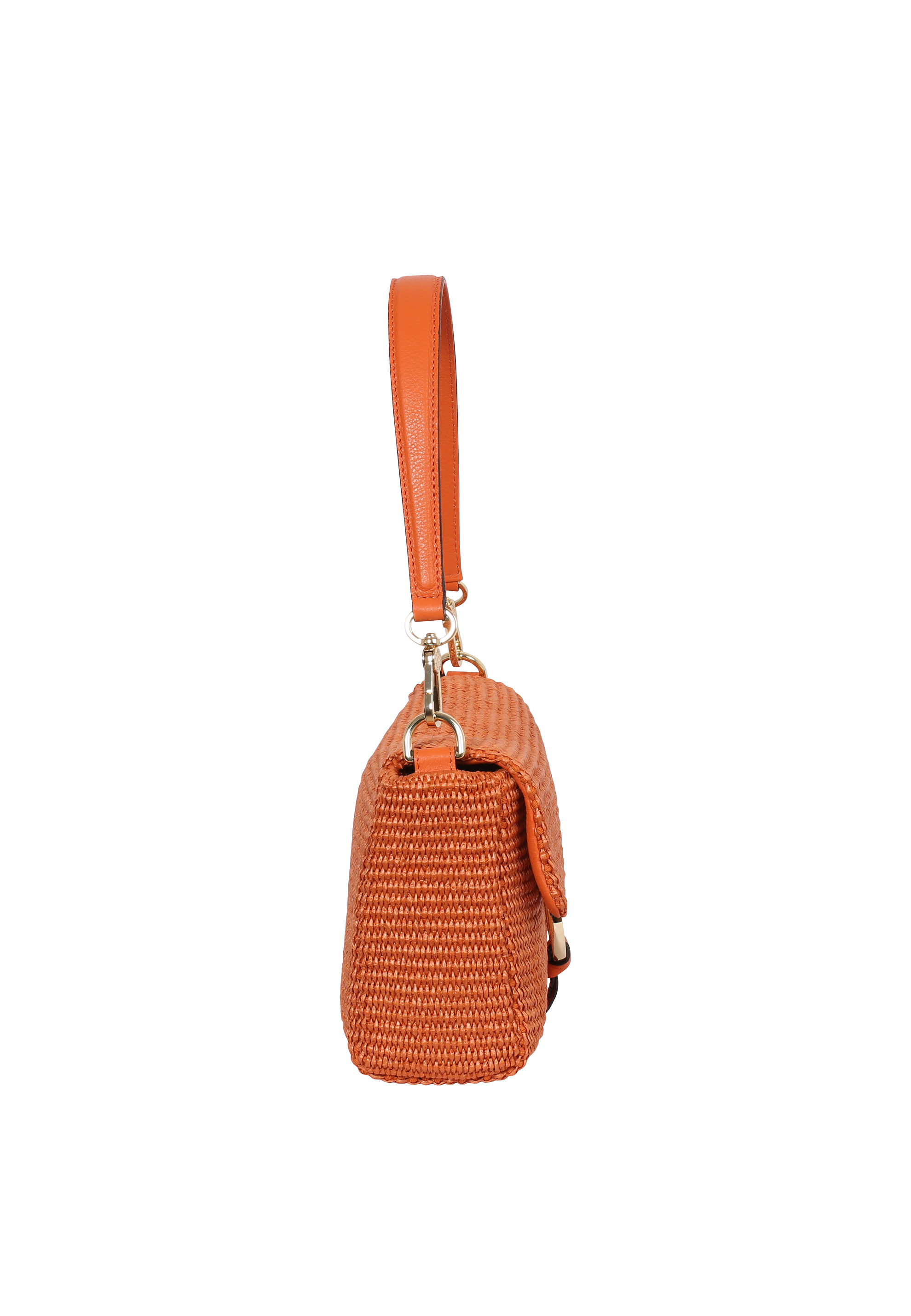 Cross body bag TEMI fabric Raffia