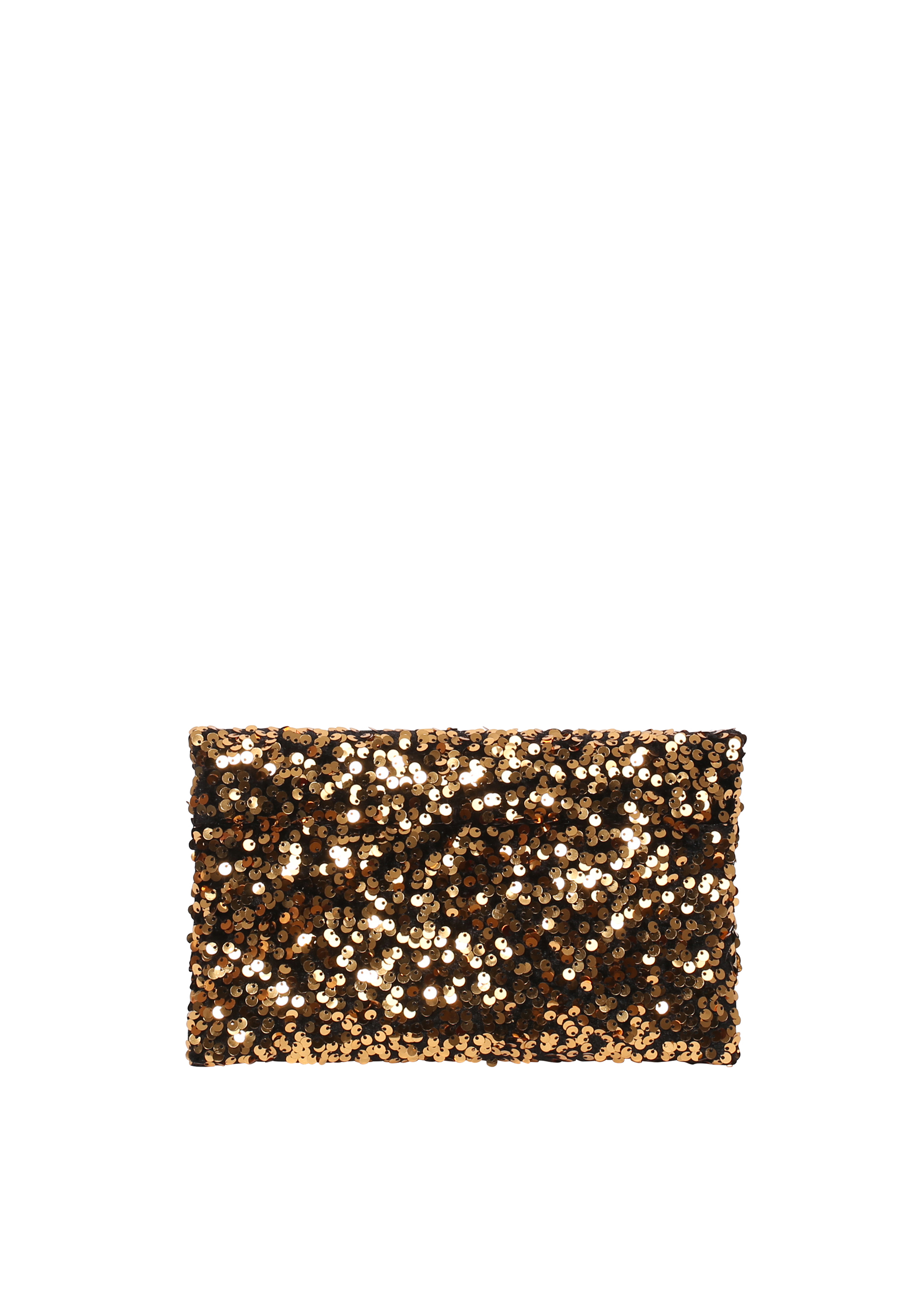 Clutch Leder Sequins