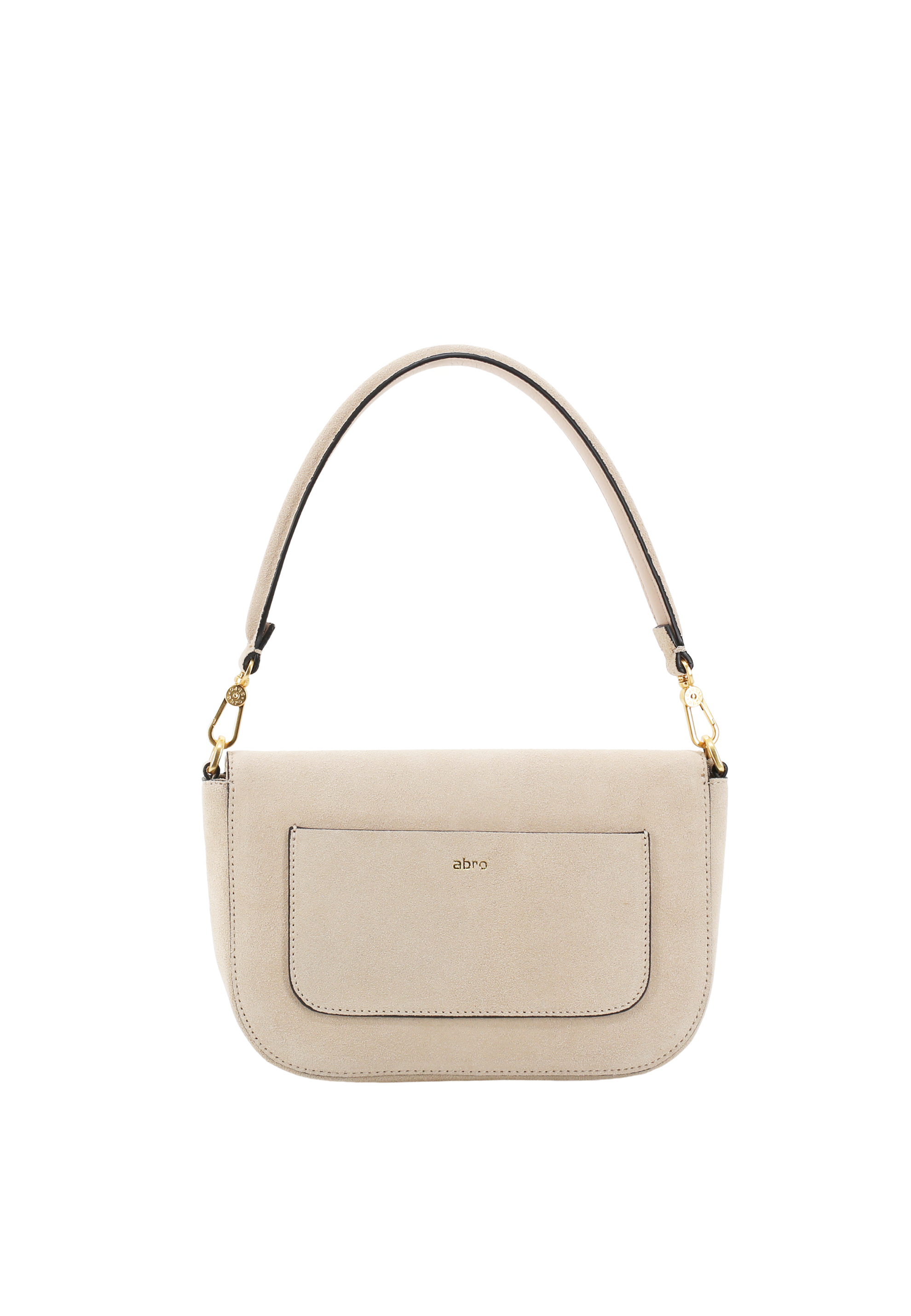 Schultertasche CAMILLA Leder Suede