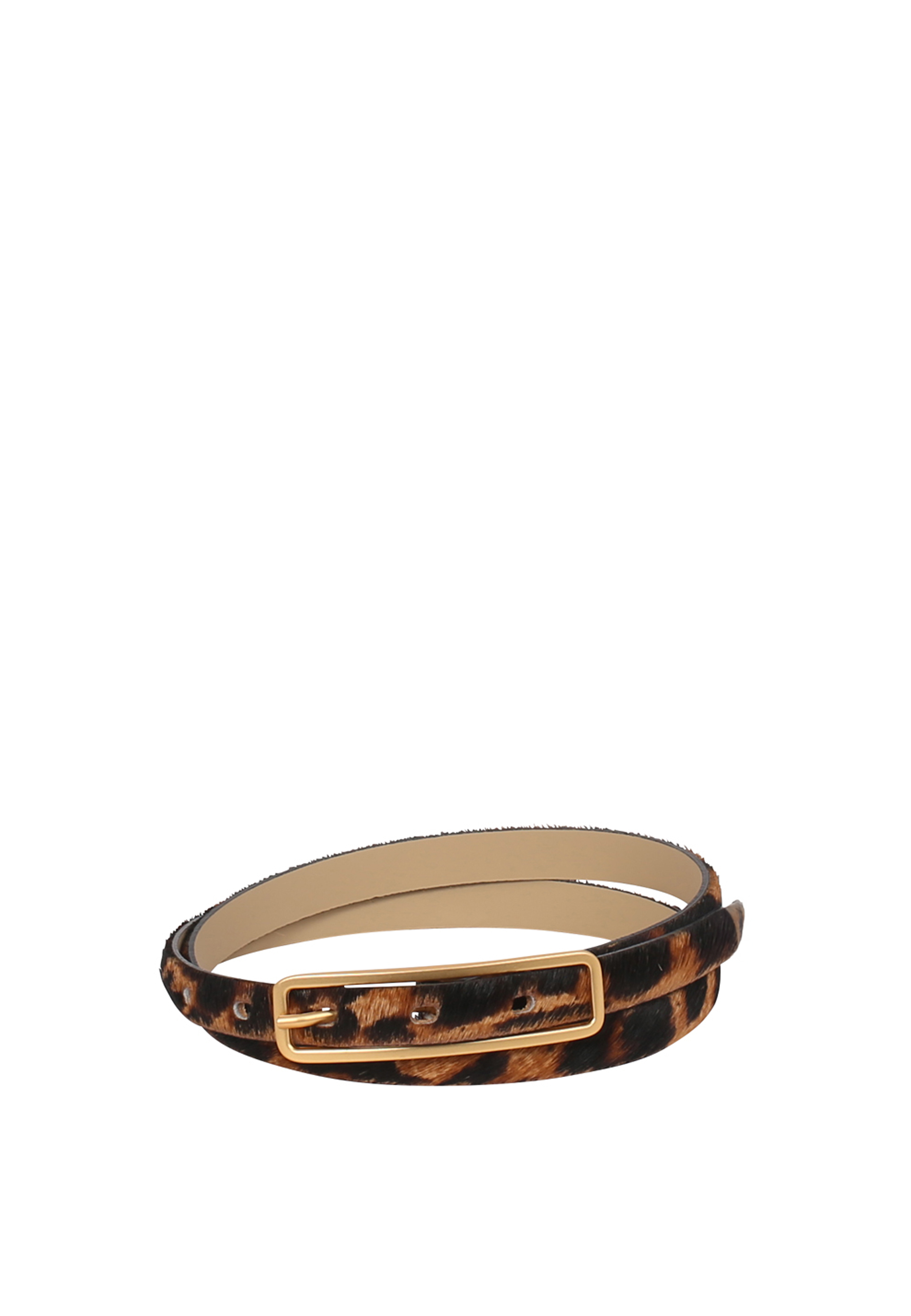 Belt Leather Cavallino Print