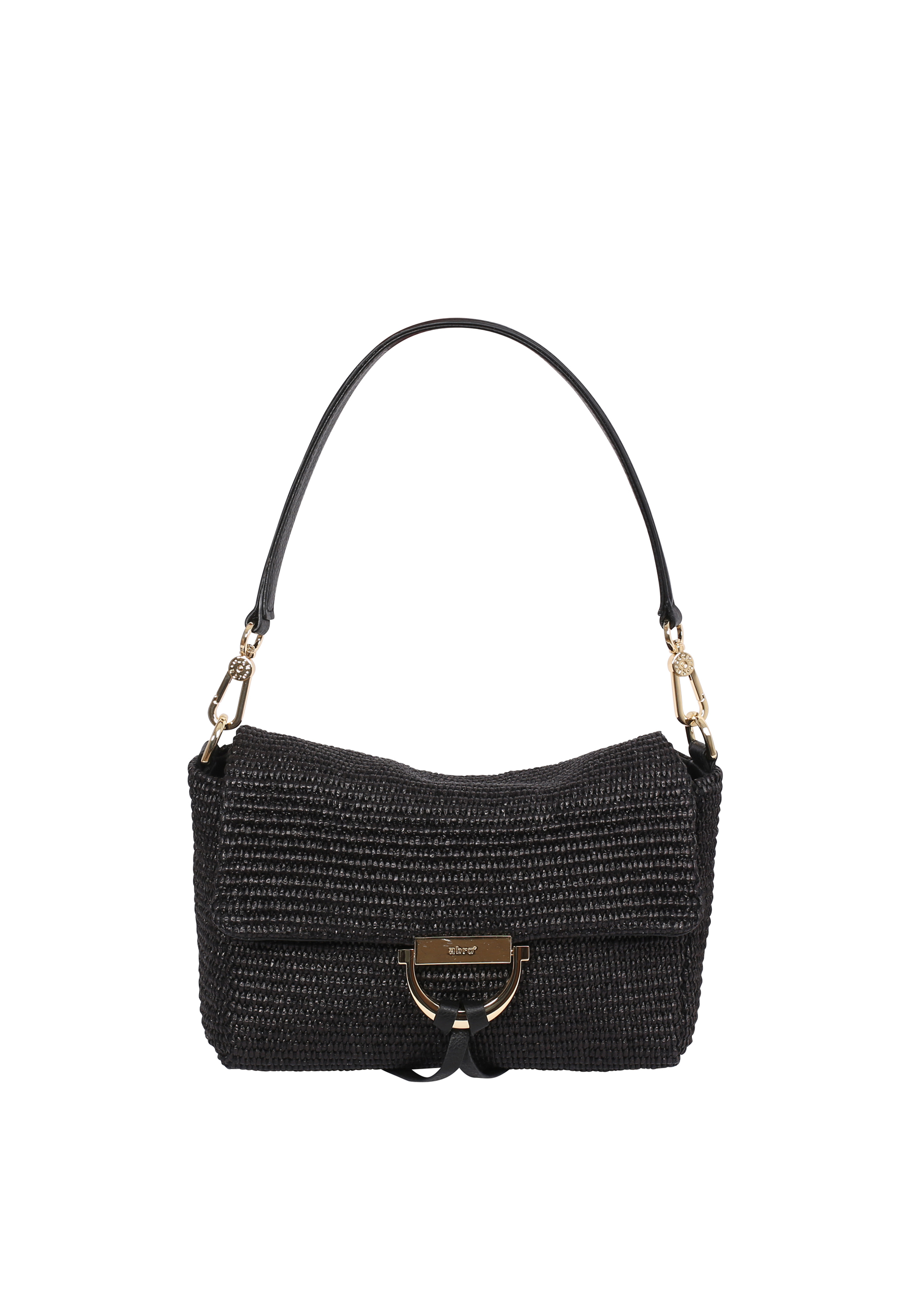 Schultertasche TEMI Stoff Raffia