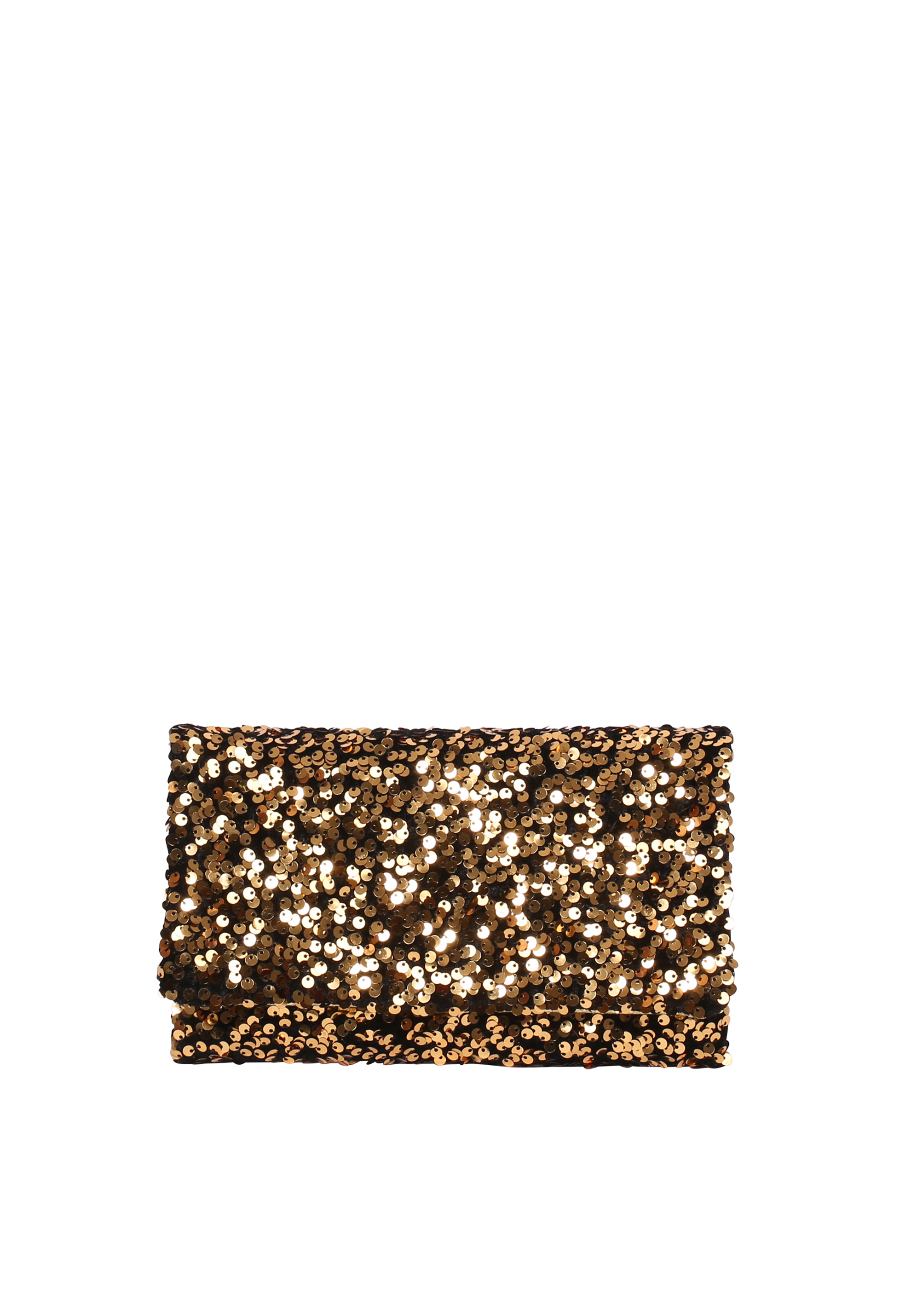 Clutch Leder Sequins