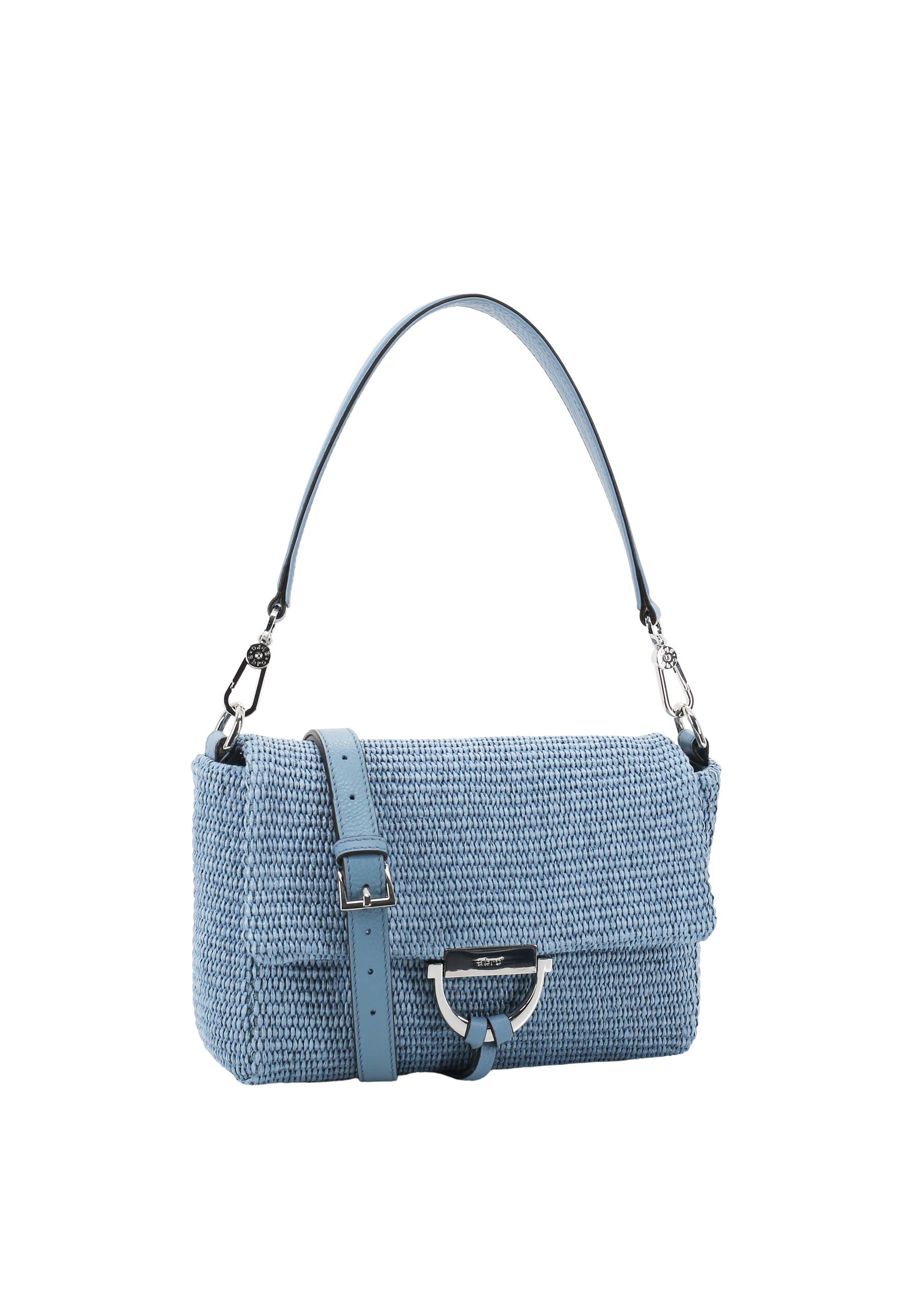 Schultertasche TEMI Raffia classic