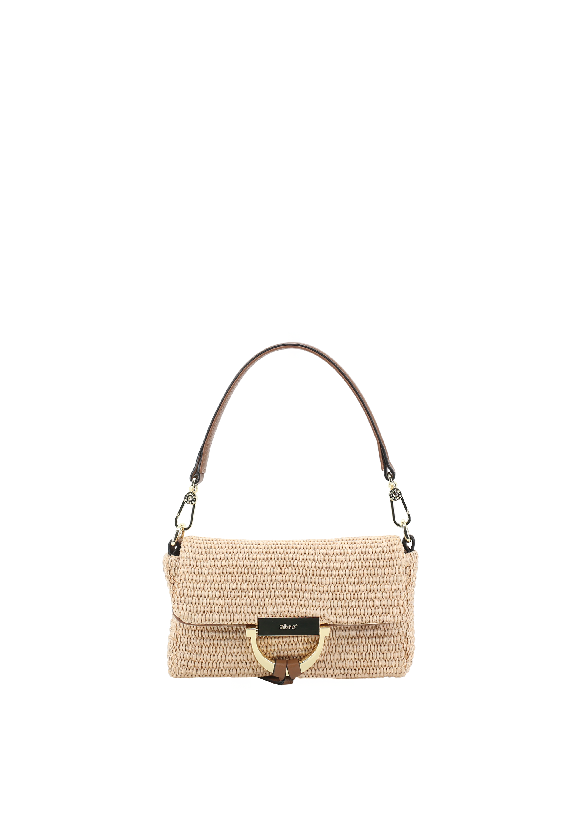 Schultertasche TEMI Raffia classic