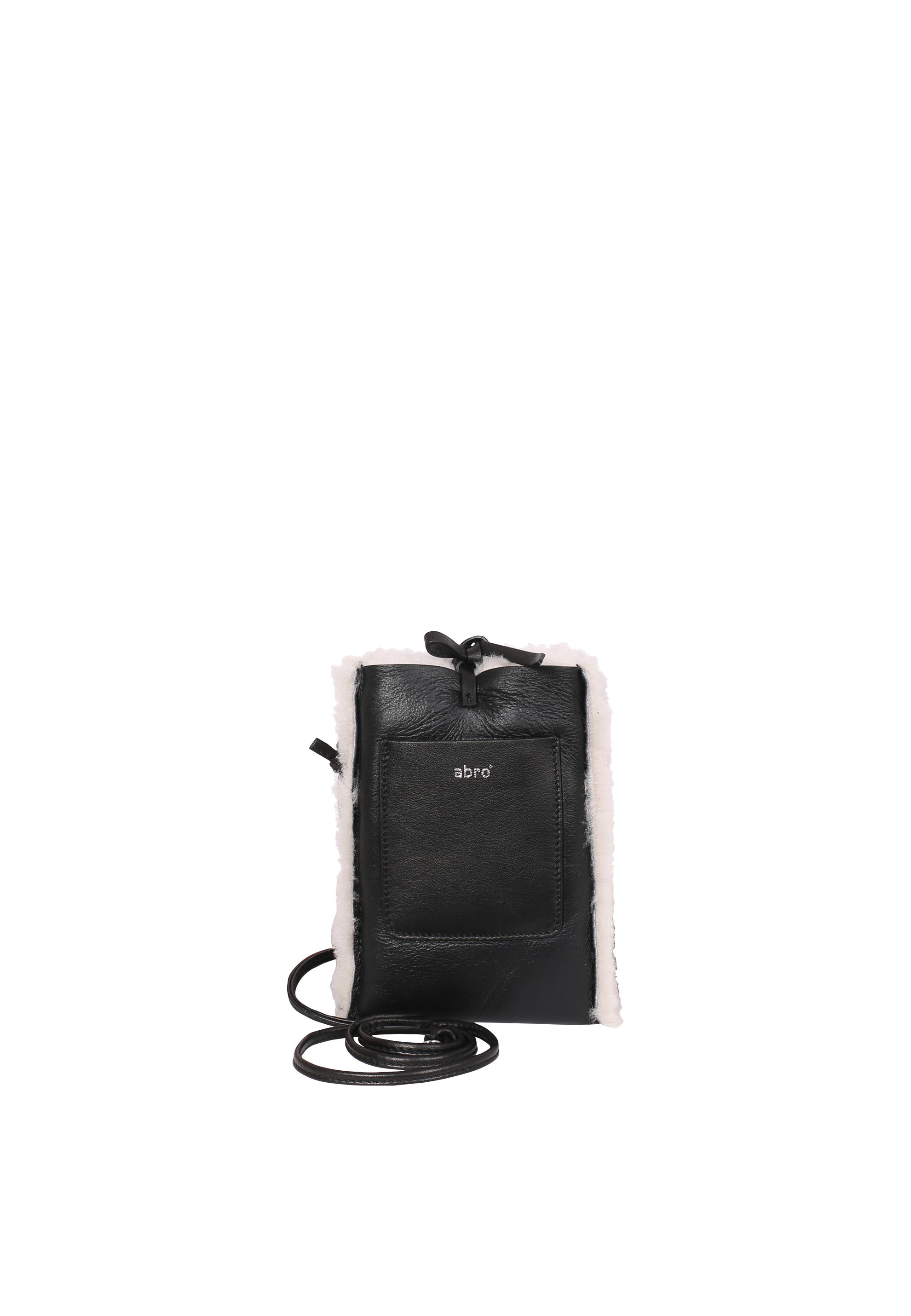 Phone bag RAQUEL Leather Shearling reversible