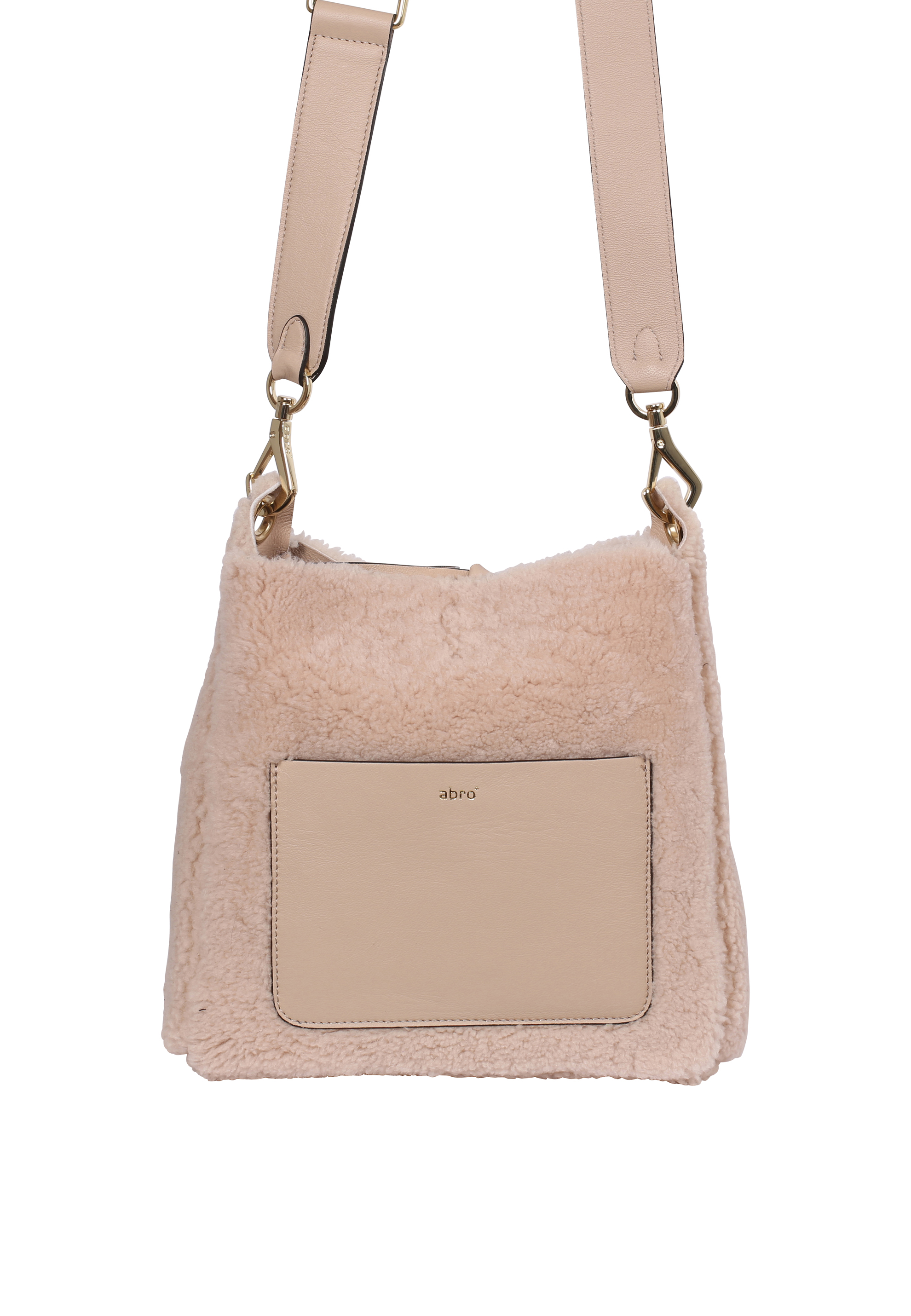 Cross body RAQUEL small Leather Shearling reversible