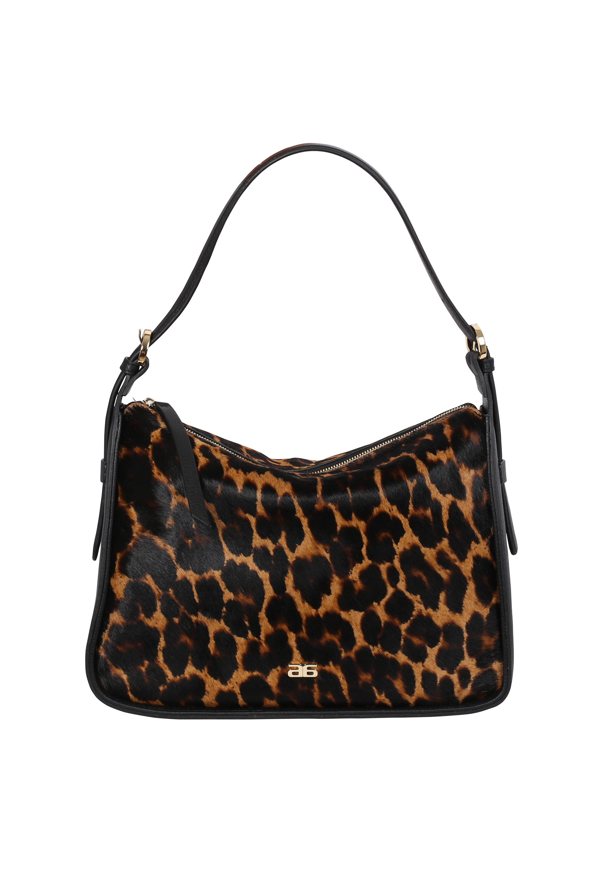 Schultertasche BEST FRIEND Leder Animal Print