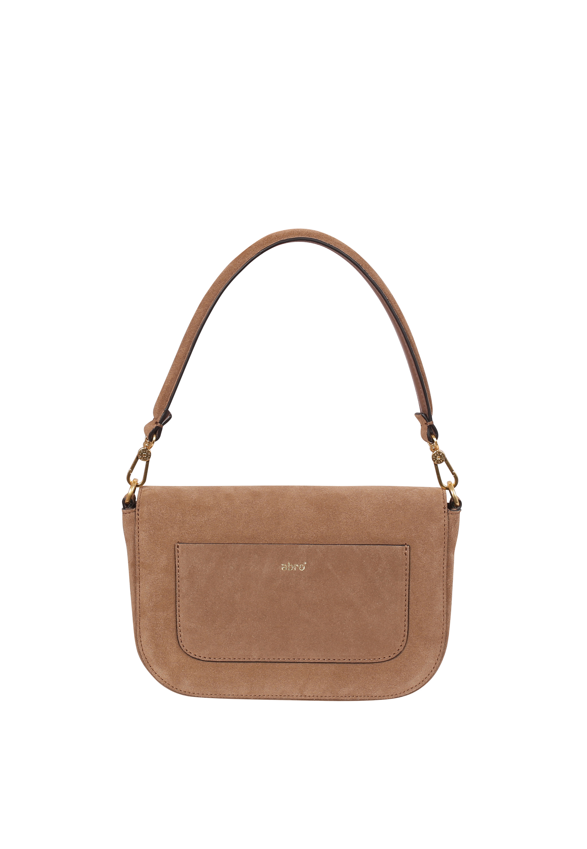 Schultertasche CAMILLA Leder Suede