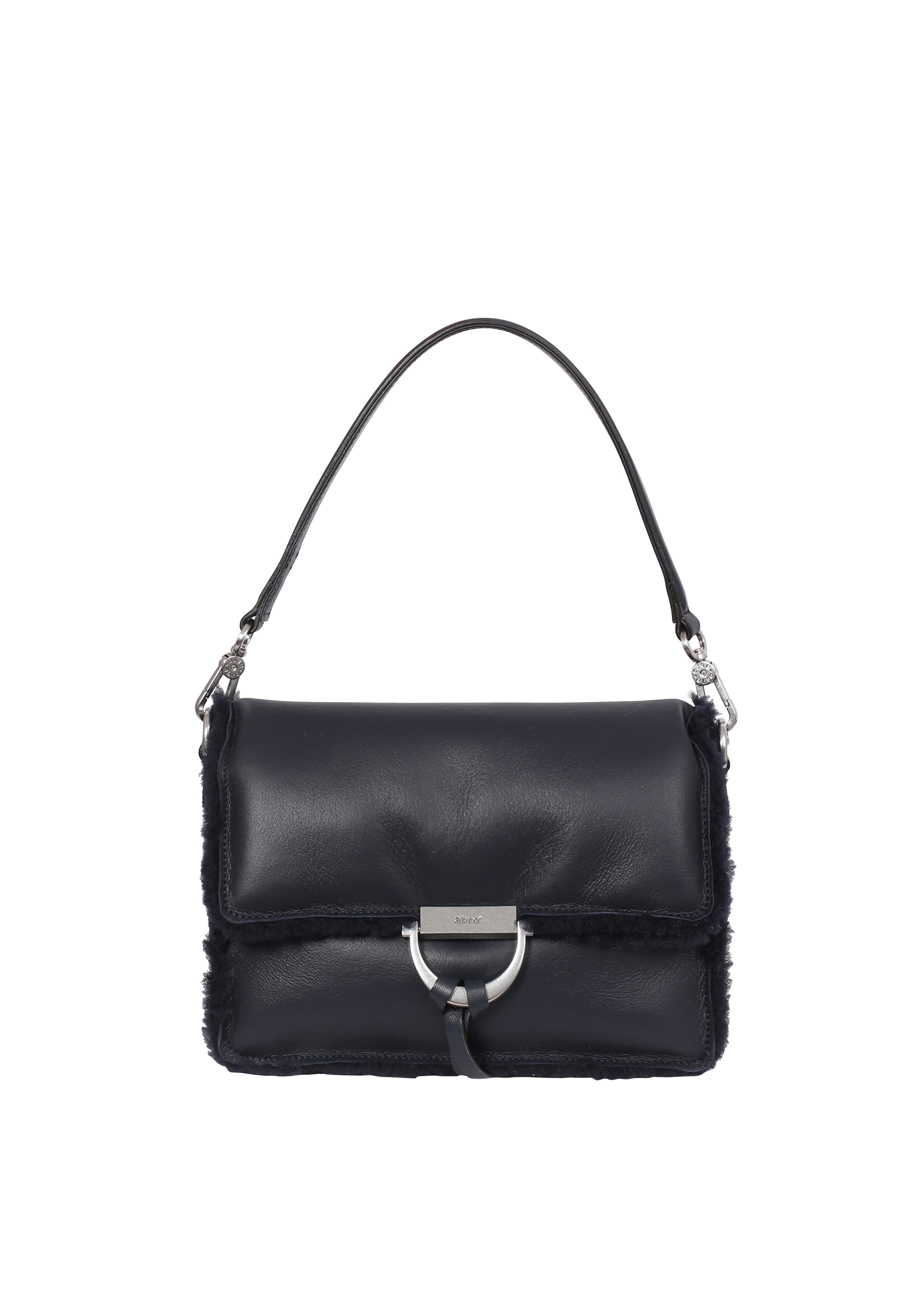 Schultertasche TEMI Leder Shearling reversible